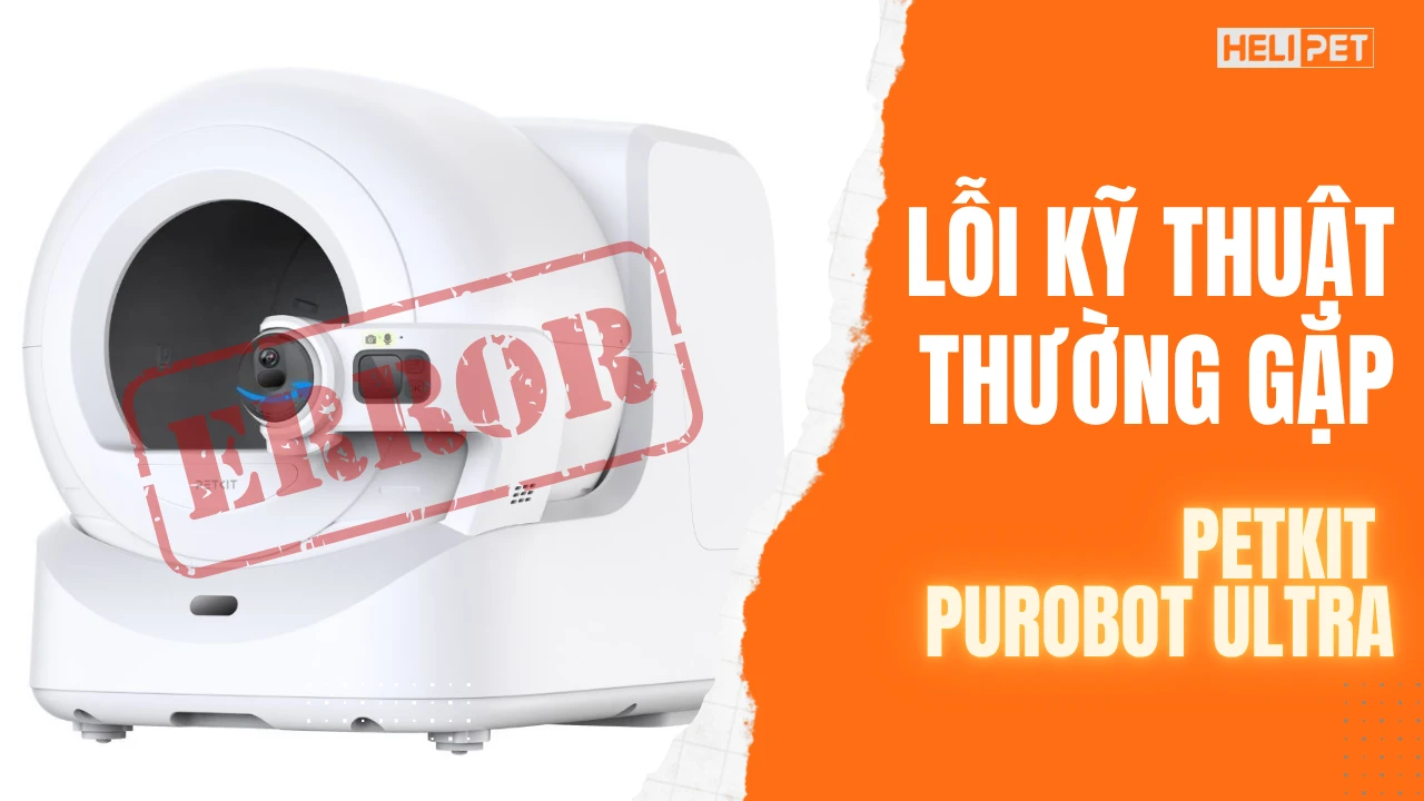 Cách khắc phục các lỗi kỹ thuật thường gặp trên máy Petkit Purobot Ultra
