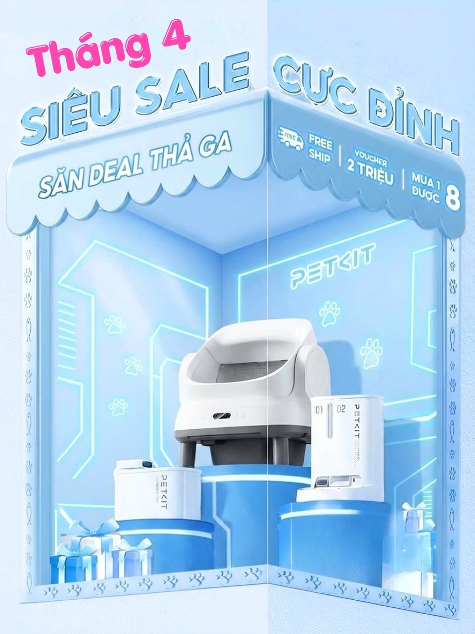 HeLiPet Sale Cực Sốc Tháng 4