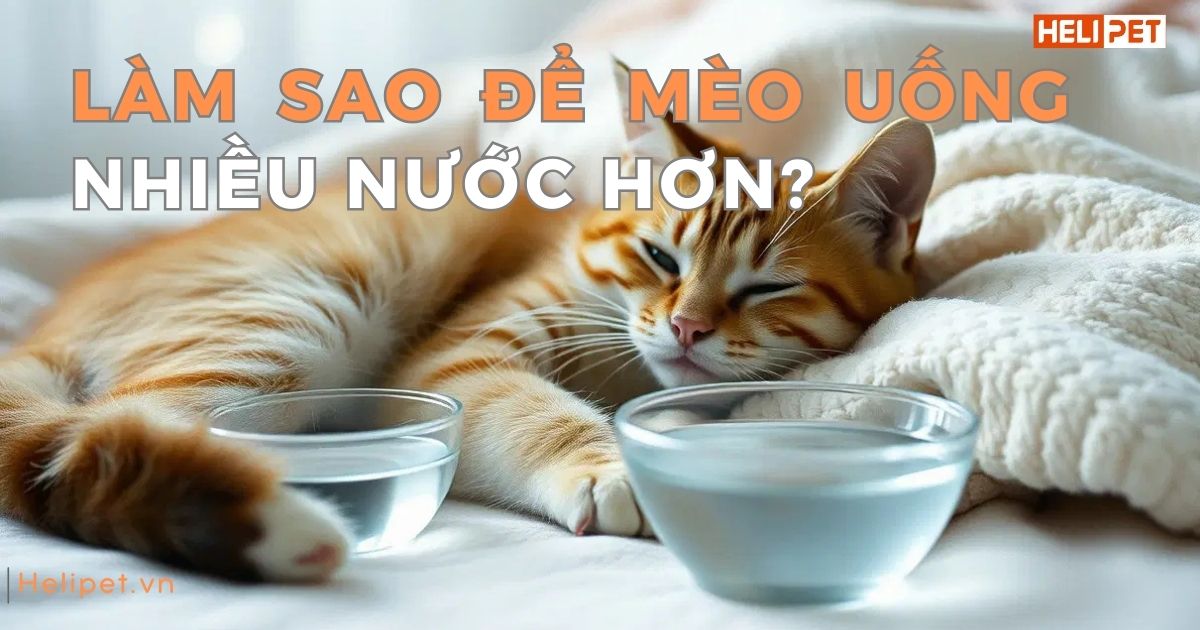 Làm sao để mèo uống nhiều nước hơn?