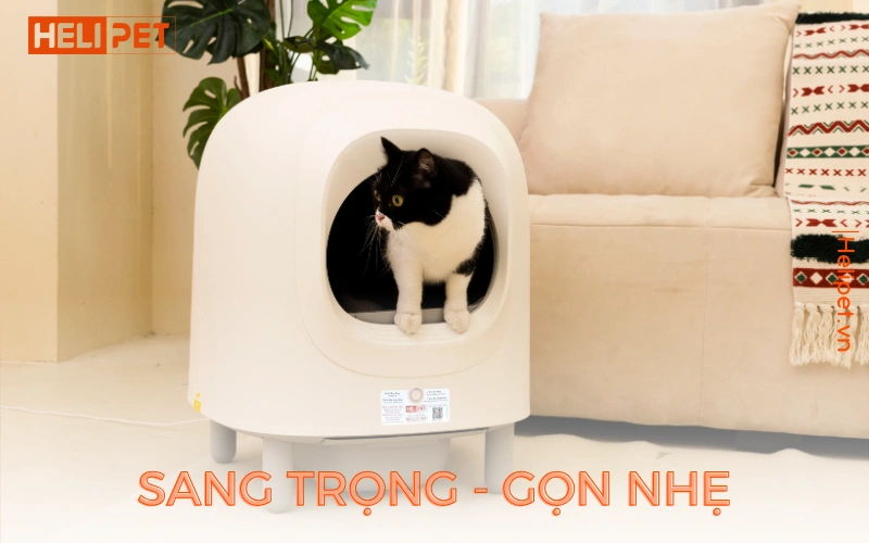 Máy dọn vệ sinh cho mèo PETREE x HELIPET sang trọng và gọn nhẹ