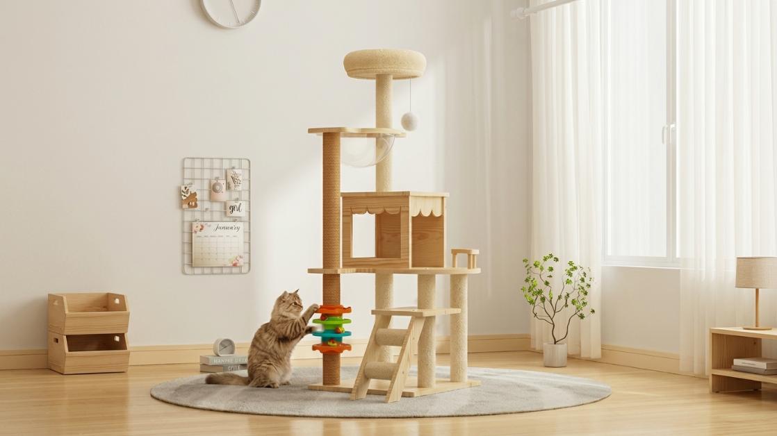 Đồ chơi trên Cat tree HeLiPet B36+