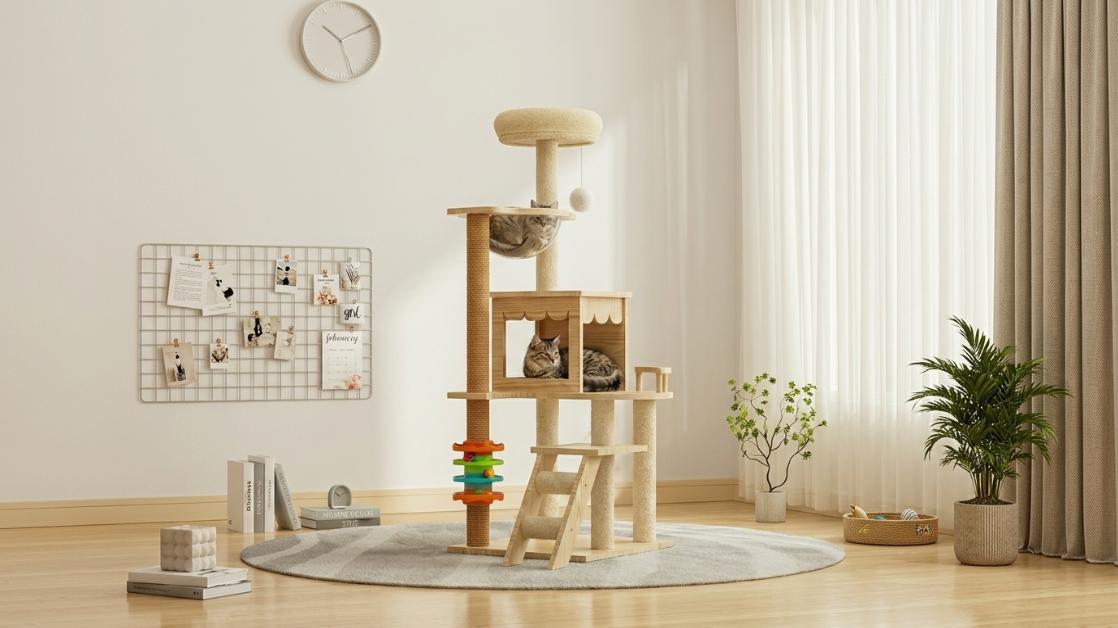 Cat tree HeLiPet B36+ phù hợp nhiều mèo