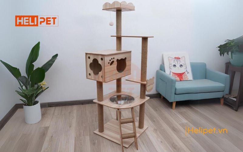 Nhà cây cho mèo HELIPET B2