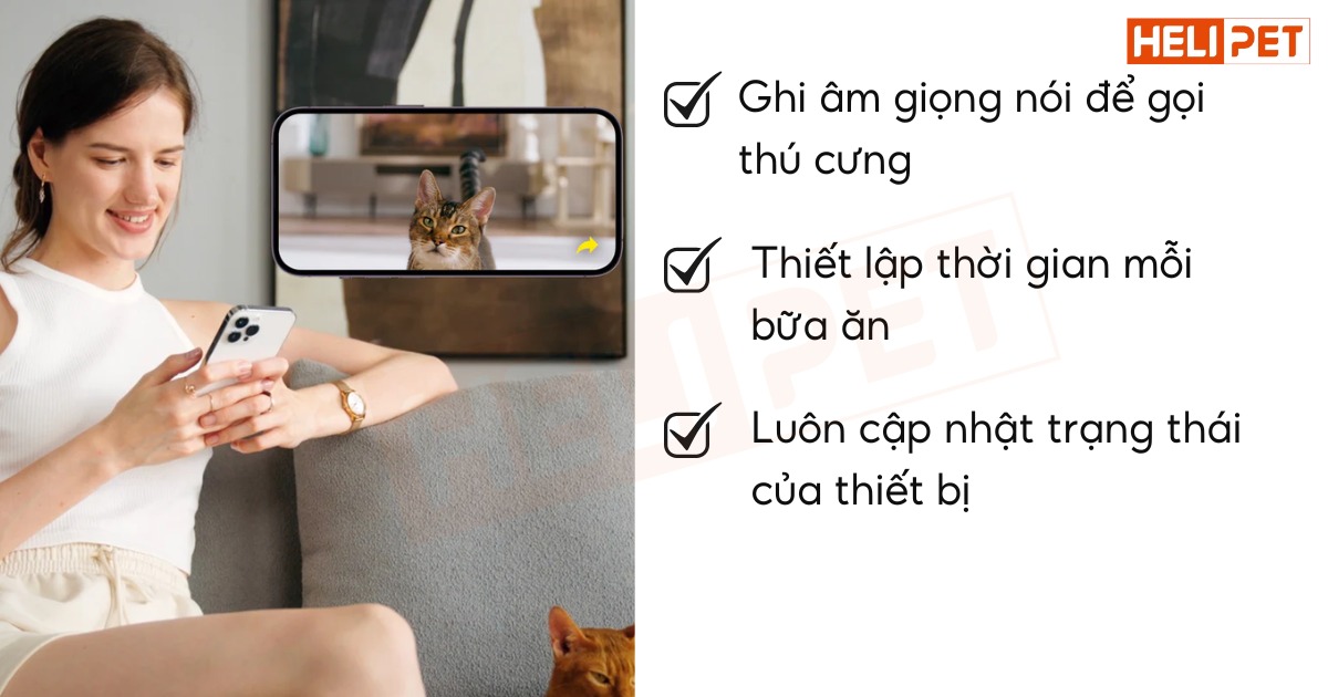 máy cho ăn tự động có camera petkit