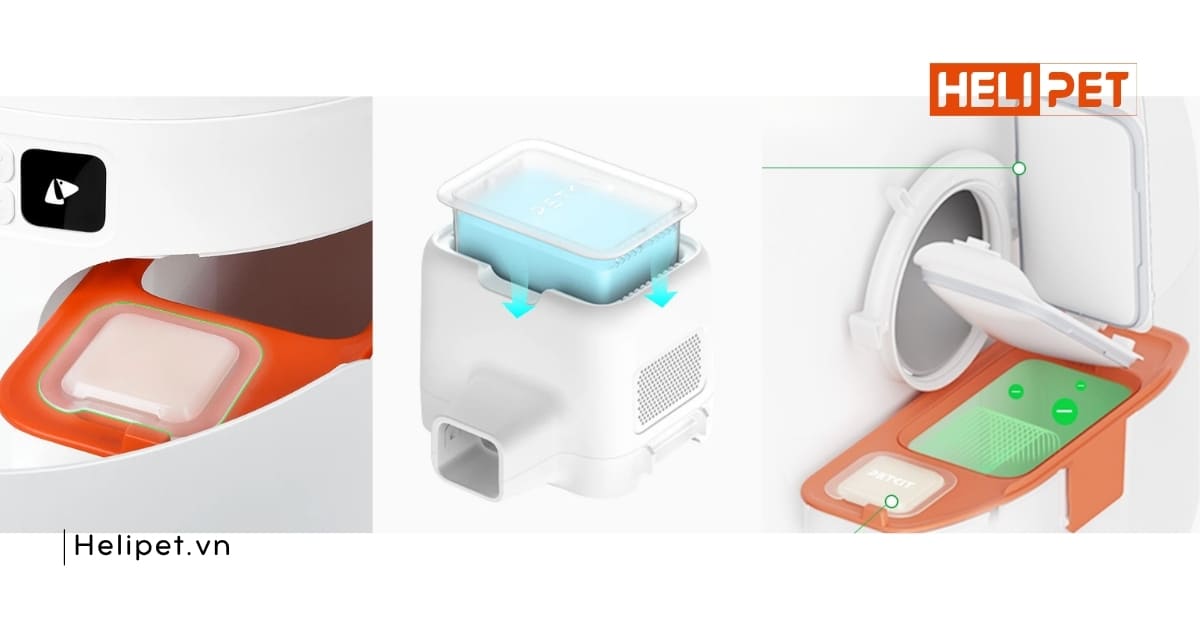 PETKIT Purobot Max Pro 2 sở hữu hệ thống khử mùi đa lớp, hiệu quả tối ưu