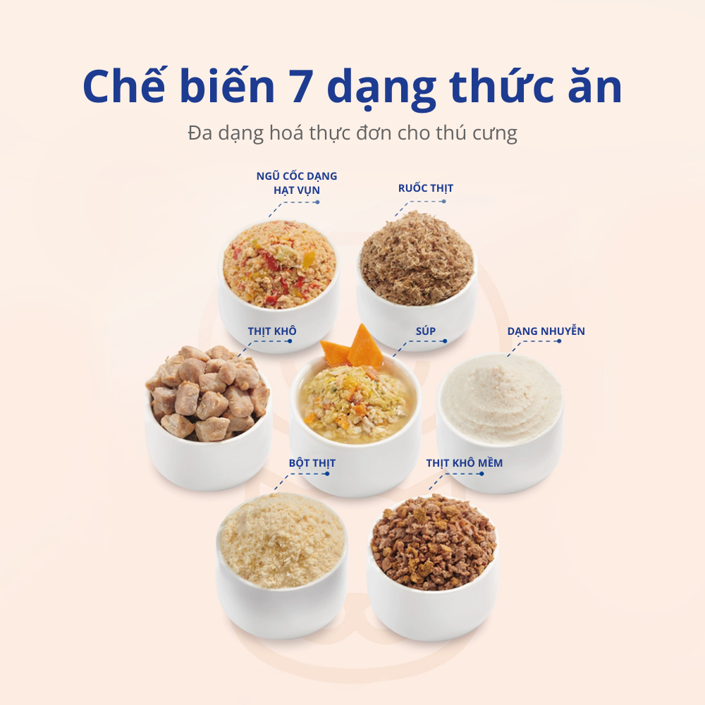 Máy làm pate tươi, thịt sấy cho chó mèo Fassner Pro thumbnail 5