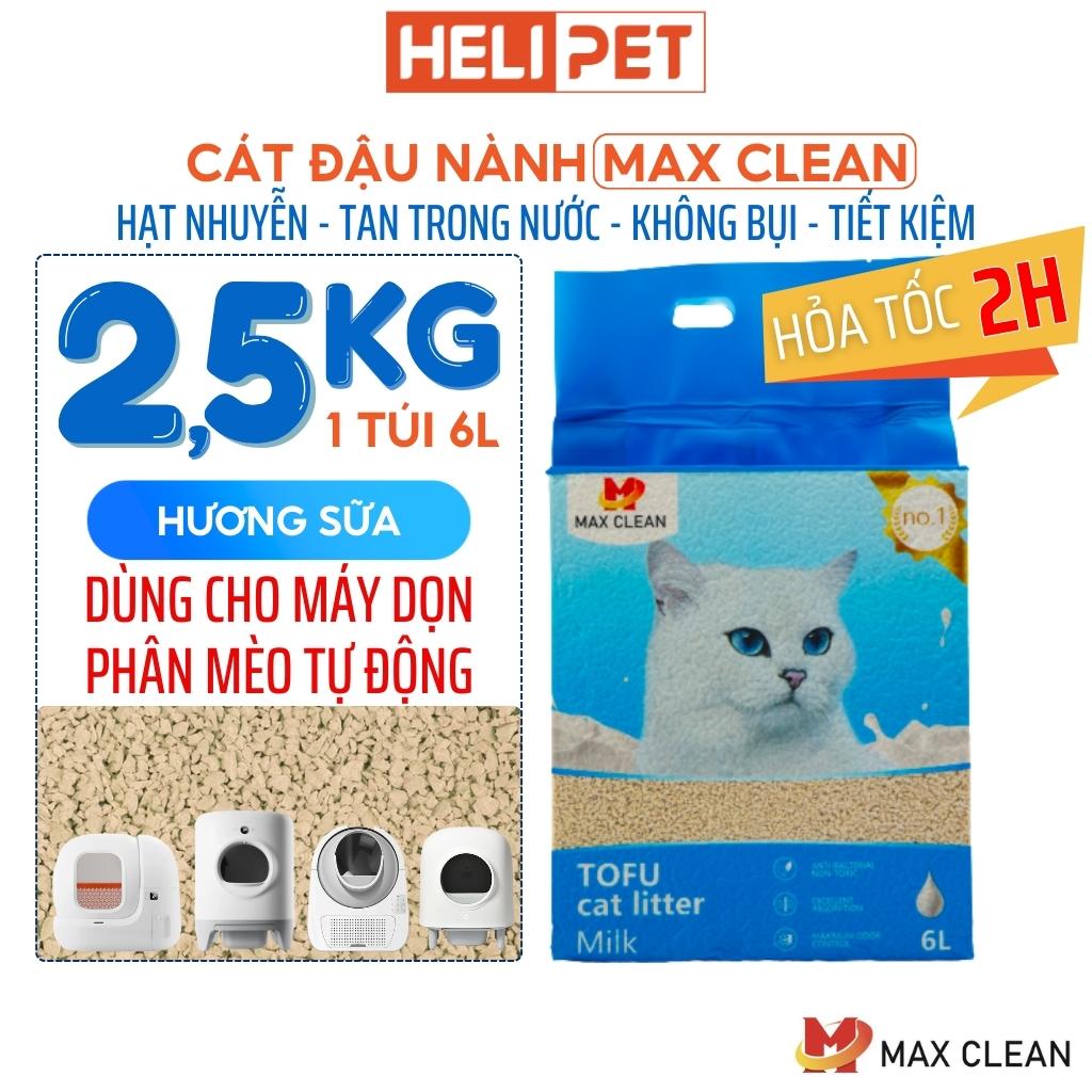 Cát đậu nành Max Clean hạt nhuyễn - Hương sữa