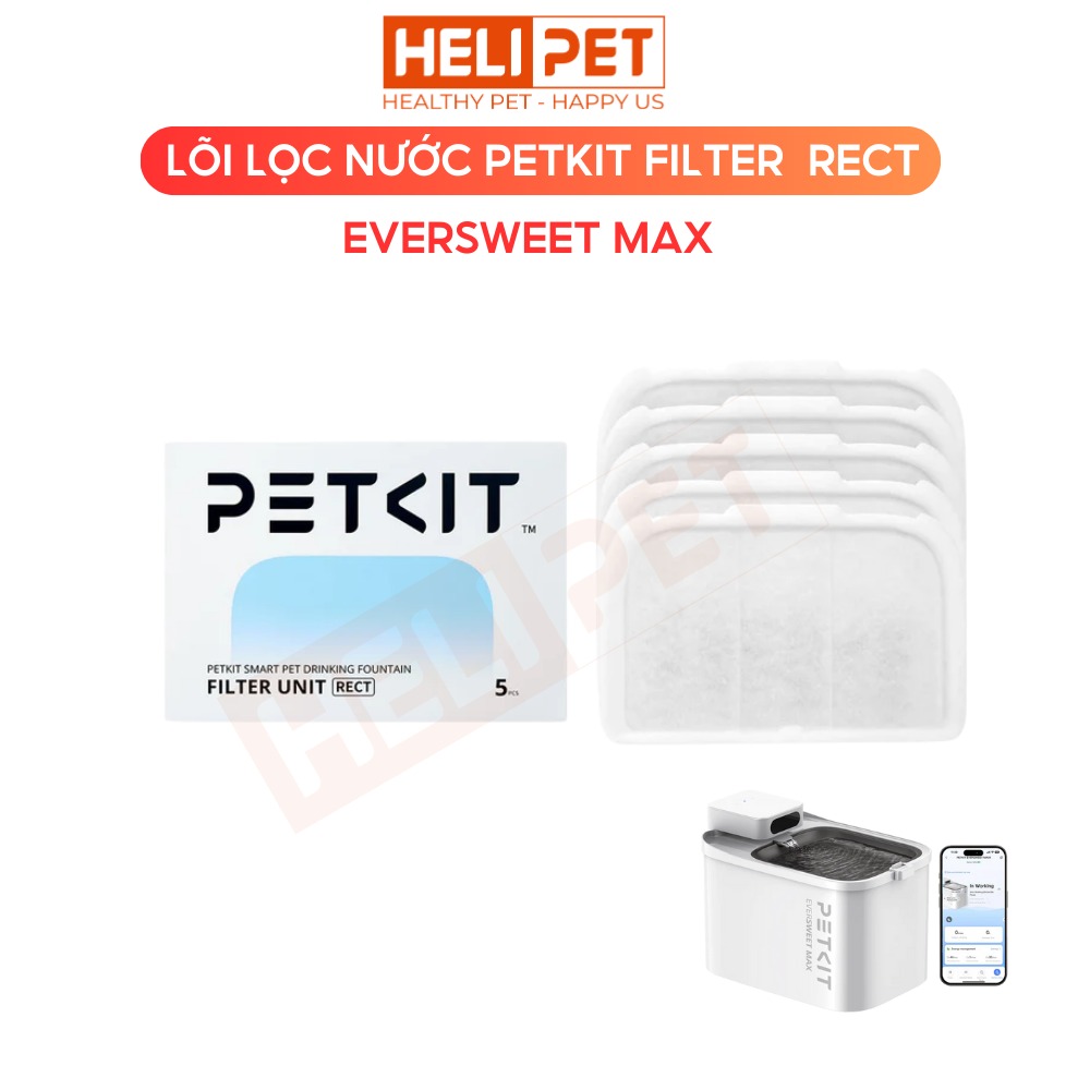 Lõi lọc nước PETKIT Filter RECT dùng cho máy lọc nước Eversweet Max
