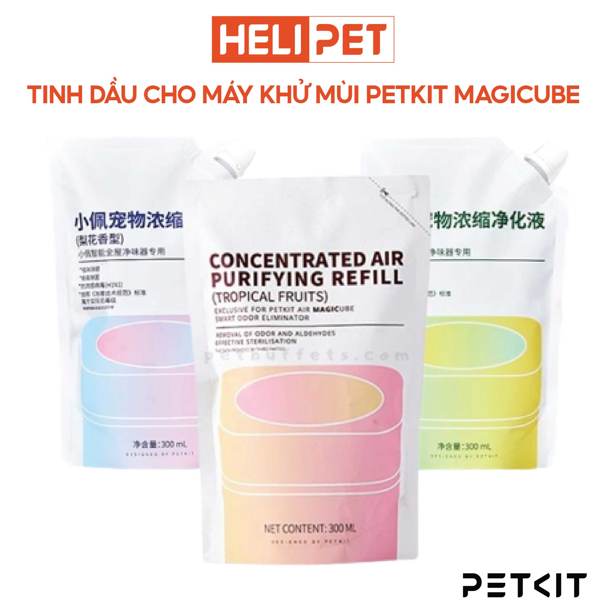 Tinh Dầu Máy Khử Mùi PETKIT Air Magicube Liquid Refill 300ml