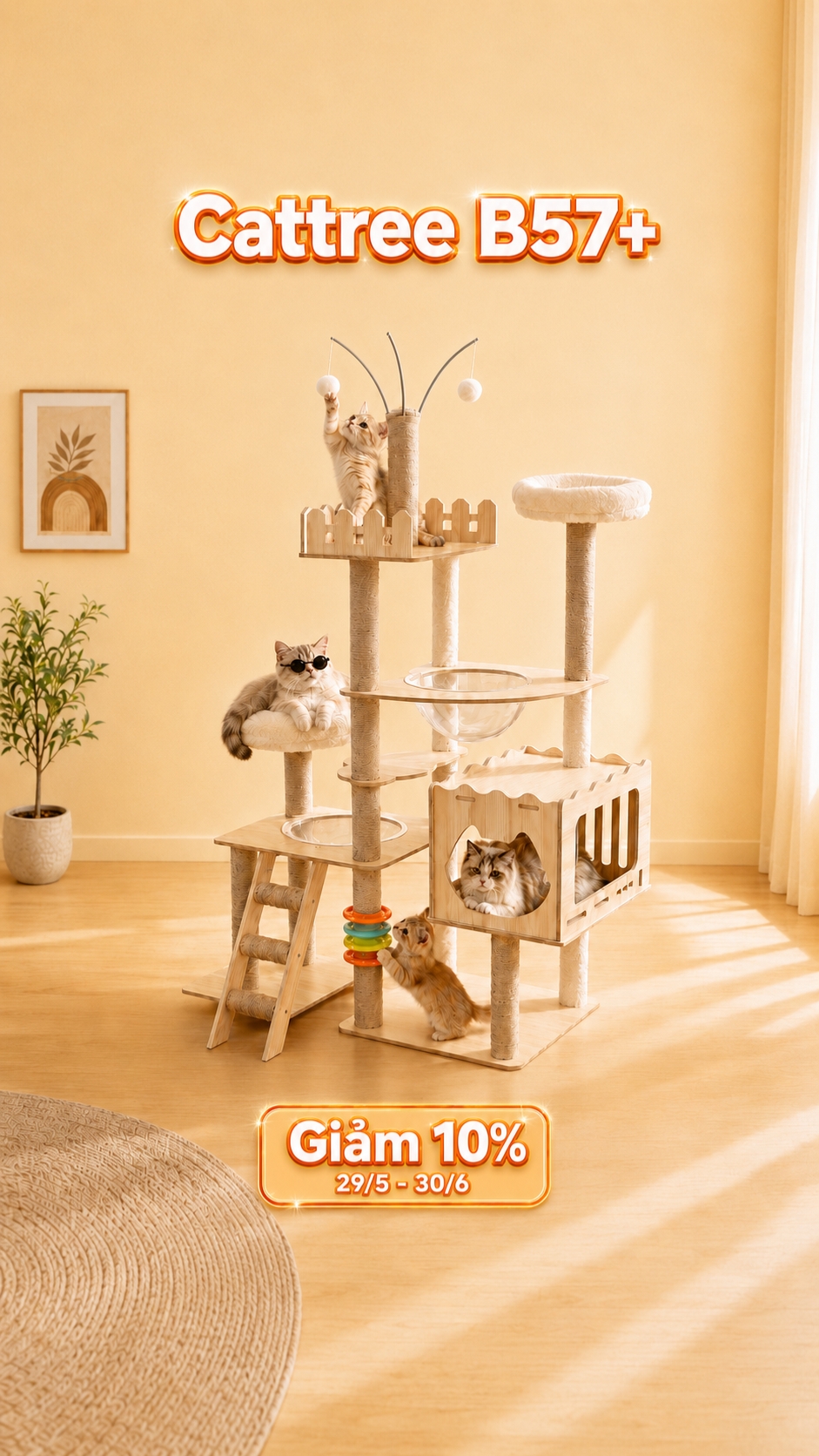 cat tree b57+