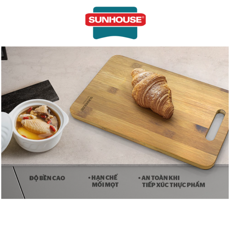 Thớt tre tự nhiên Sunhouse KS-CH2626B/KS-CH3522B/KS-CH3626B