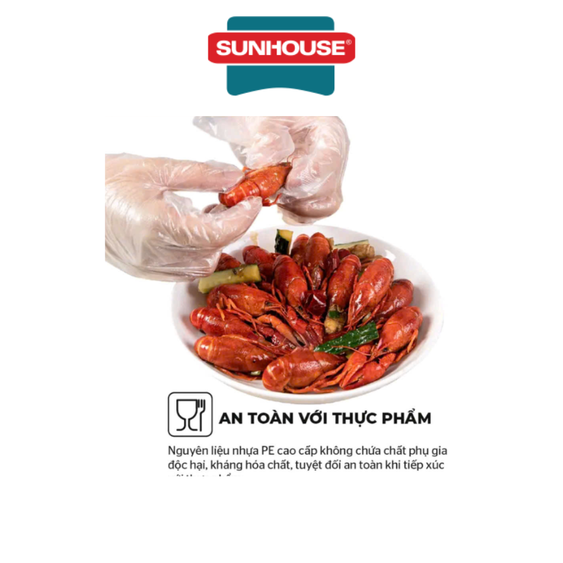 Găng tay thực phẩm phân hủy sinh học Sunhouse KS-PG290M/KS-PG290L