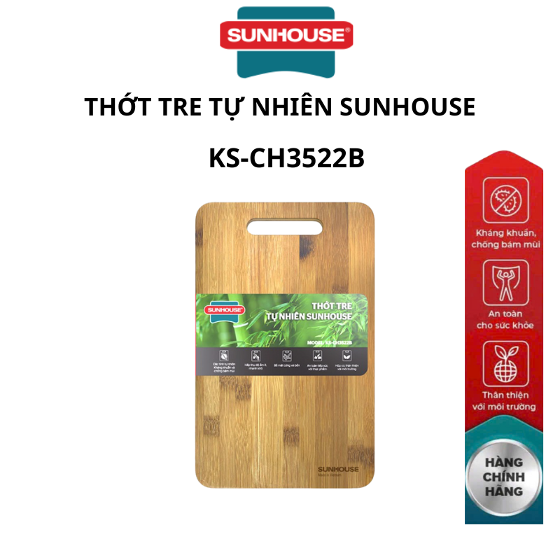 Thớt tre tự nhiên Sunhouse KS-CH2626B/KS-CH3522B/KS-CH3626B