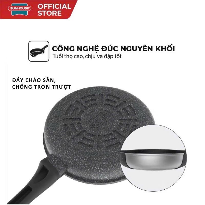 Chảo siêu bền đá Sunhouse SBD20/24/26/28