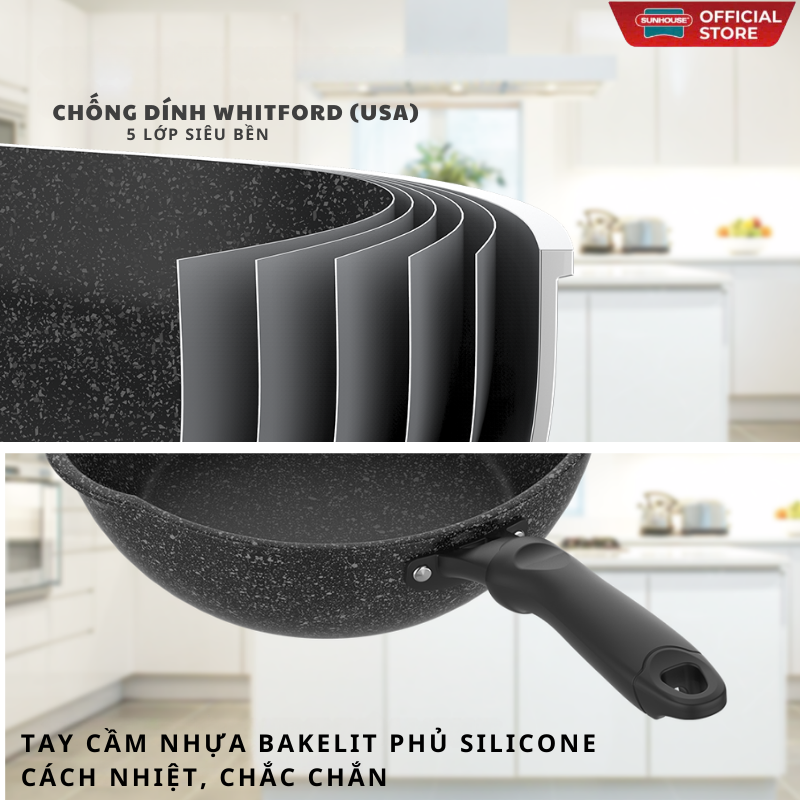 Chảo sâu đáy từ miệng rót Sunhouse SHS20MRD