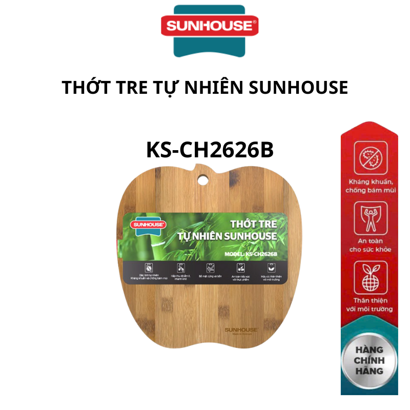Thớt tre tự nhiên Sunhouse KS-CH2626B/KS-CH3522B/KS-CH3626B