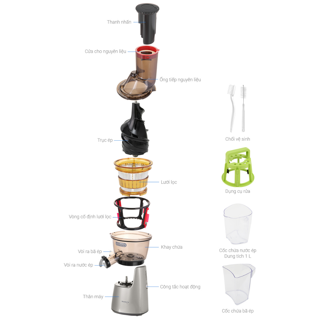 MÁY ÉP CHẬM KUVINGS C7000(NS-751CBM2) BẠC