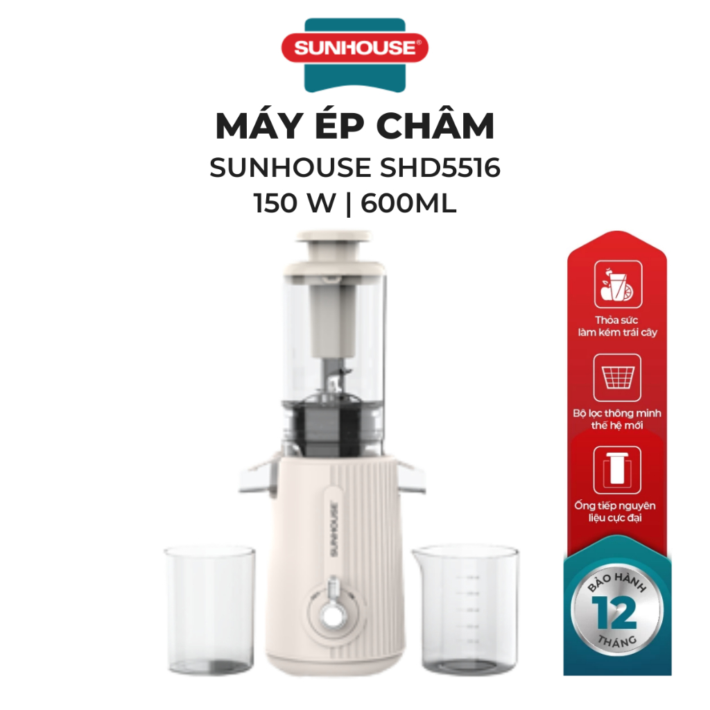 Máy ép chậm Sunhouse SHD5516