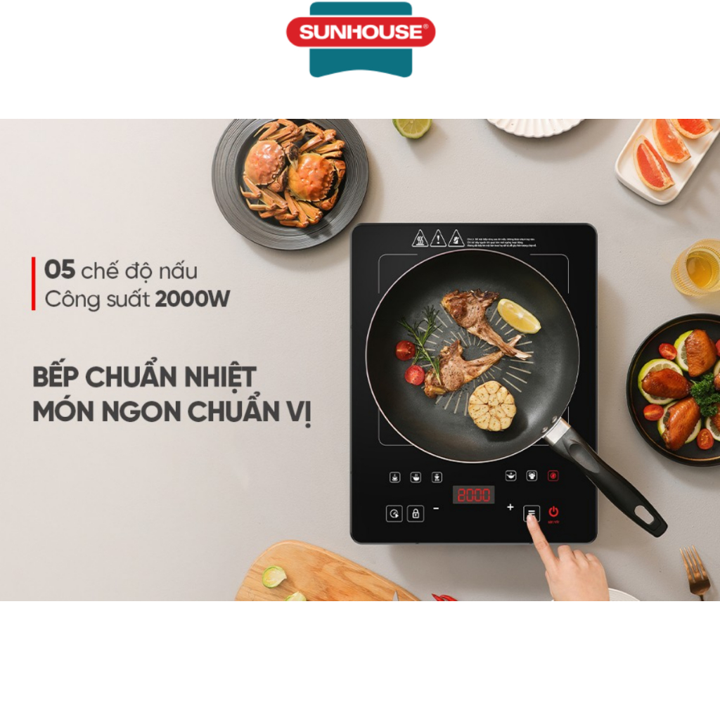Bếp hồng ngoại cảm ứng Sunhouse SHD6006A