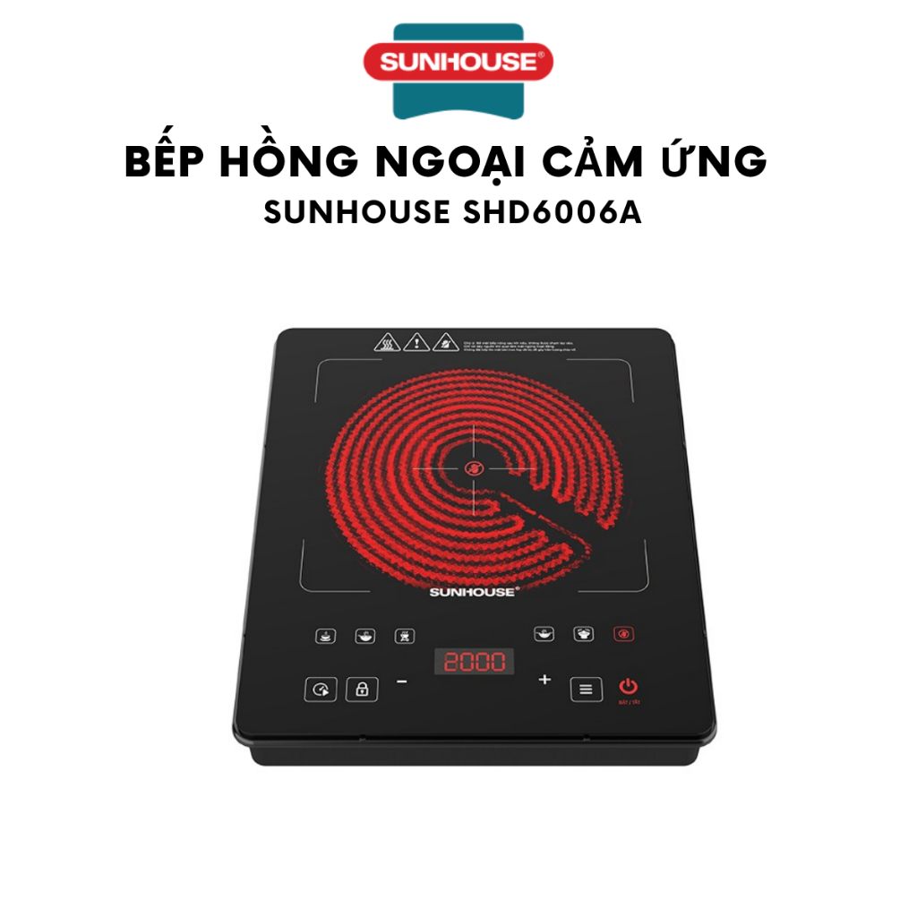 Bếp hồng ngoại cảm ứng Sunhouse SHD6006A