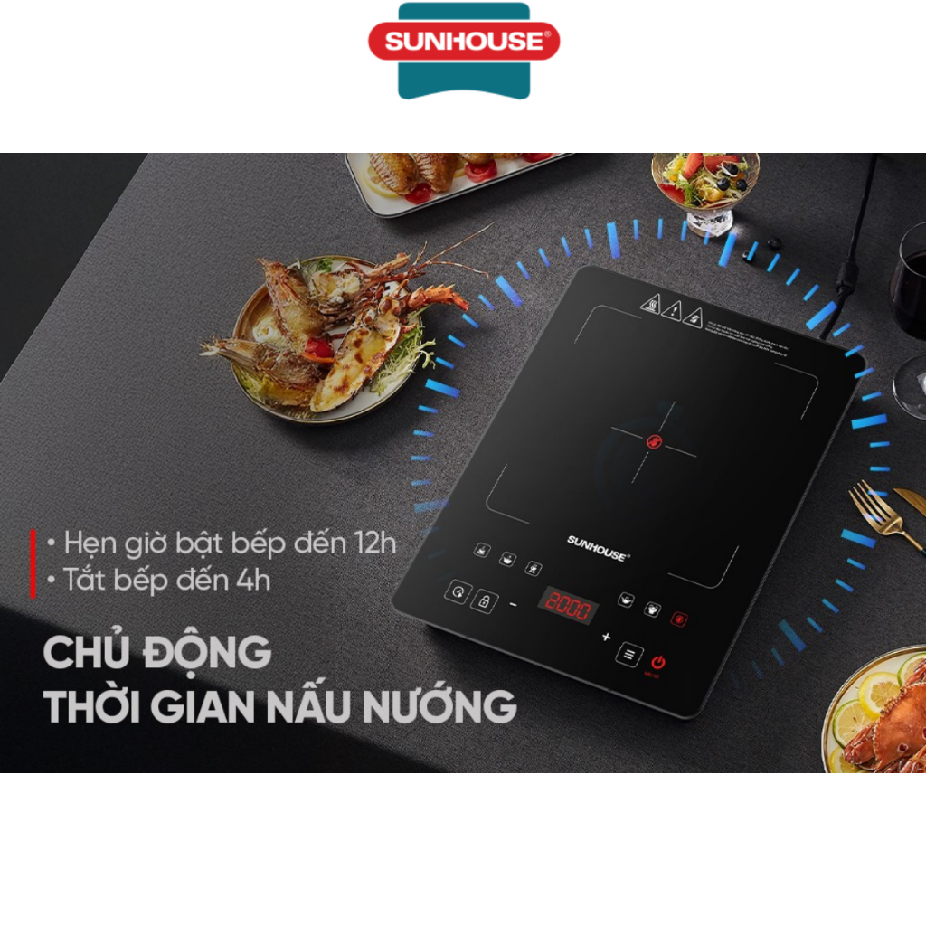 Bếp hồng ngoại cảm ứng Sunhouse SHD6006A
