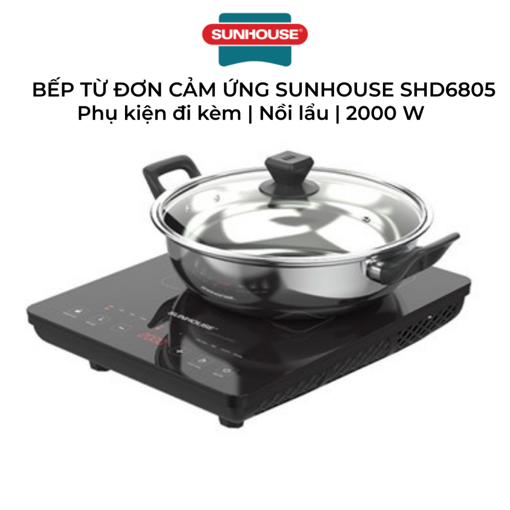 Bếp từ đơn cảm ứng Sunhouse SHD6805