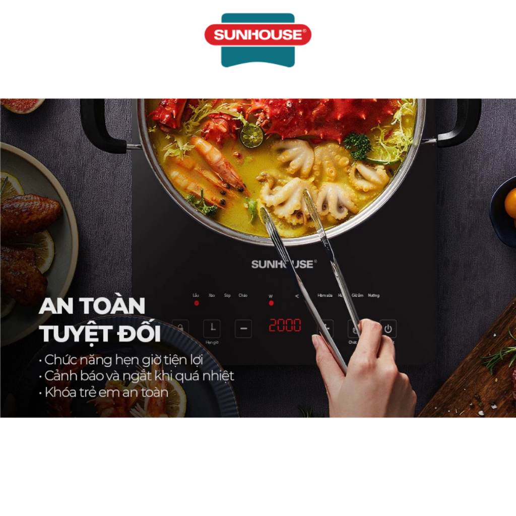 Bếp từ đơn cảm ứng Sunhouse SHD6805