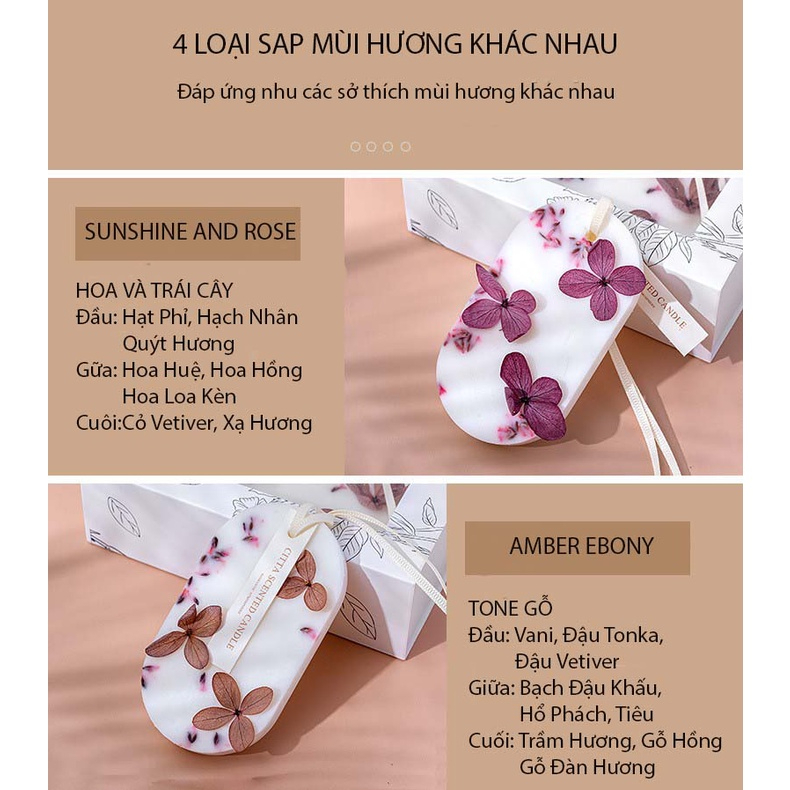 CITTA Sáp Thơm Phòng FALLEN FLOWERS Treo Tủ Quần Áo, Phòng Ngủ, Khử Mùi Ẩm Mốc