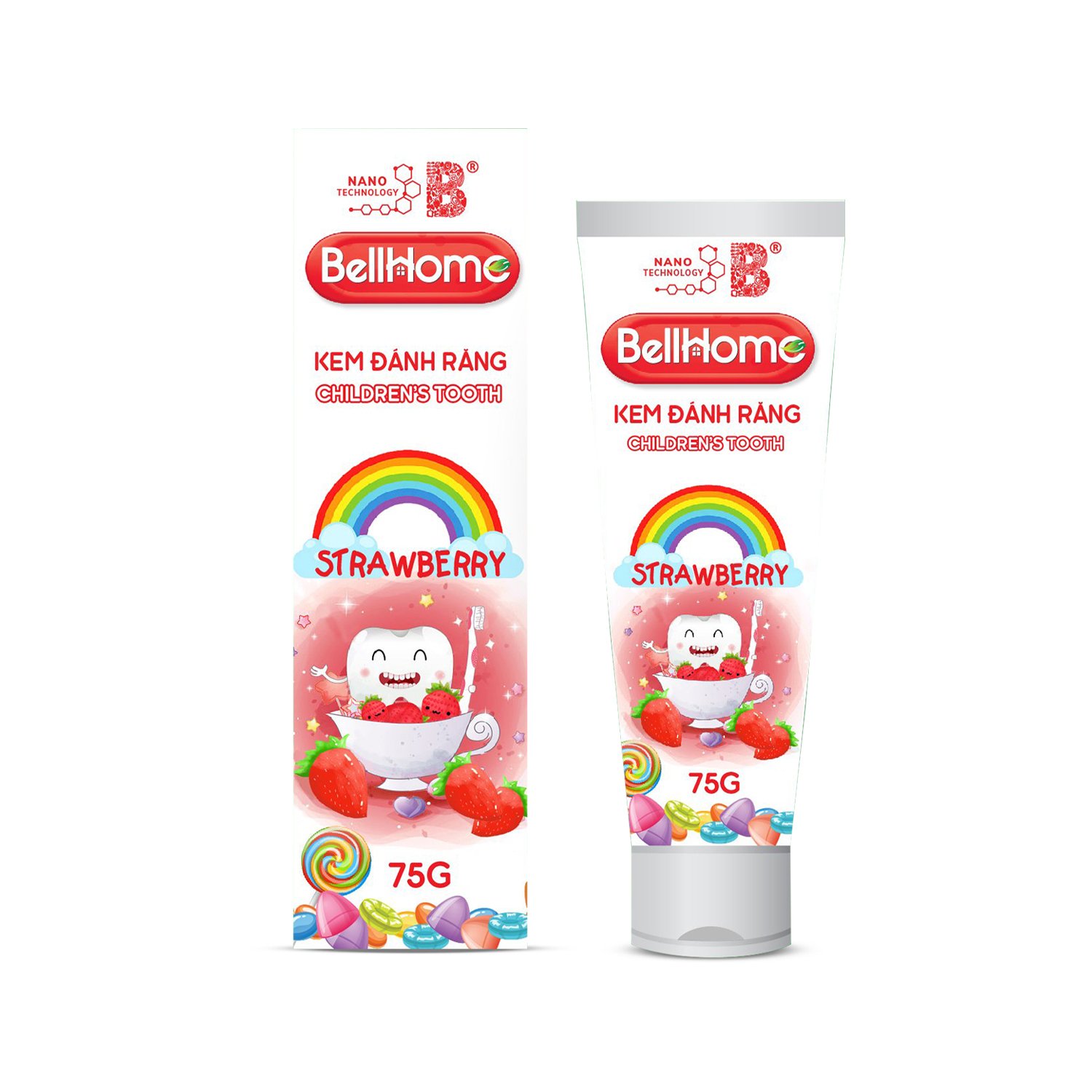 Kem Đánh Răng Trẻ Em Bell Home 75G
