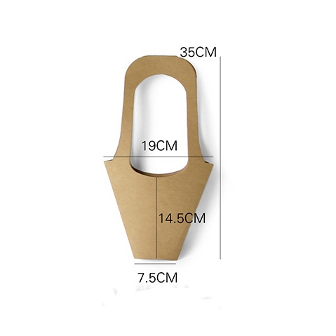 Set 5 cái túi giấy kraft cắm hoa, túi giấy đựng hoa, gói hoa, cây cảnh, quà tặng