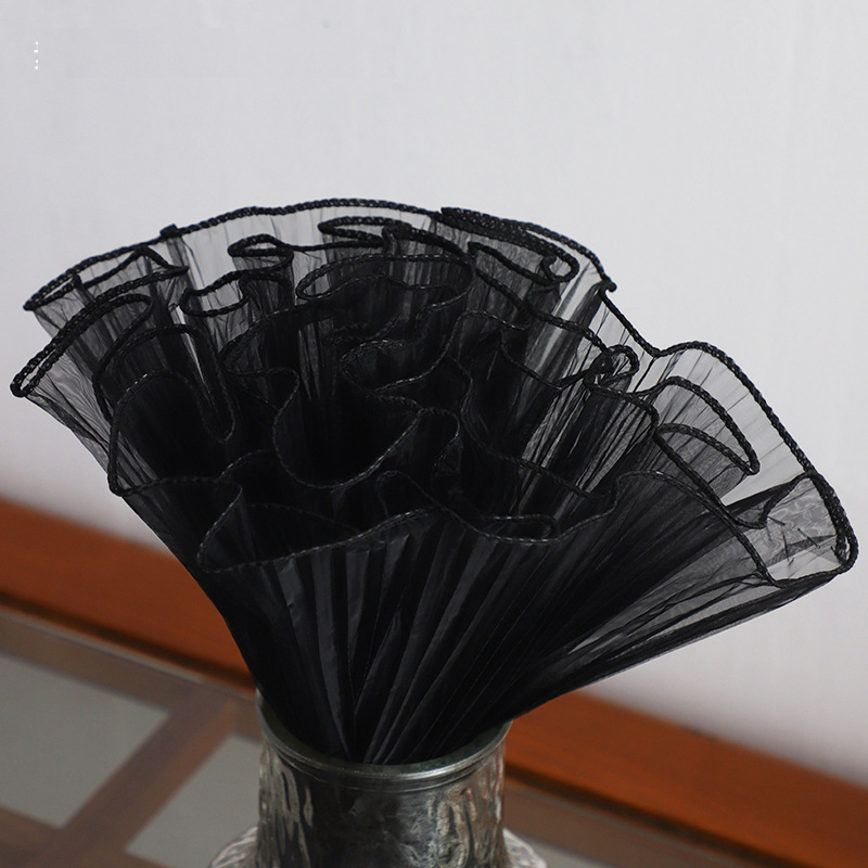 Cuộn vải voan sóng gói hoa, trang trí 28cm x 4m
