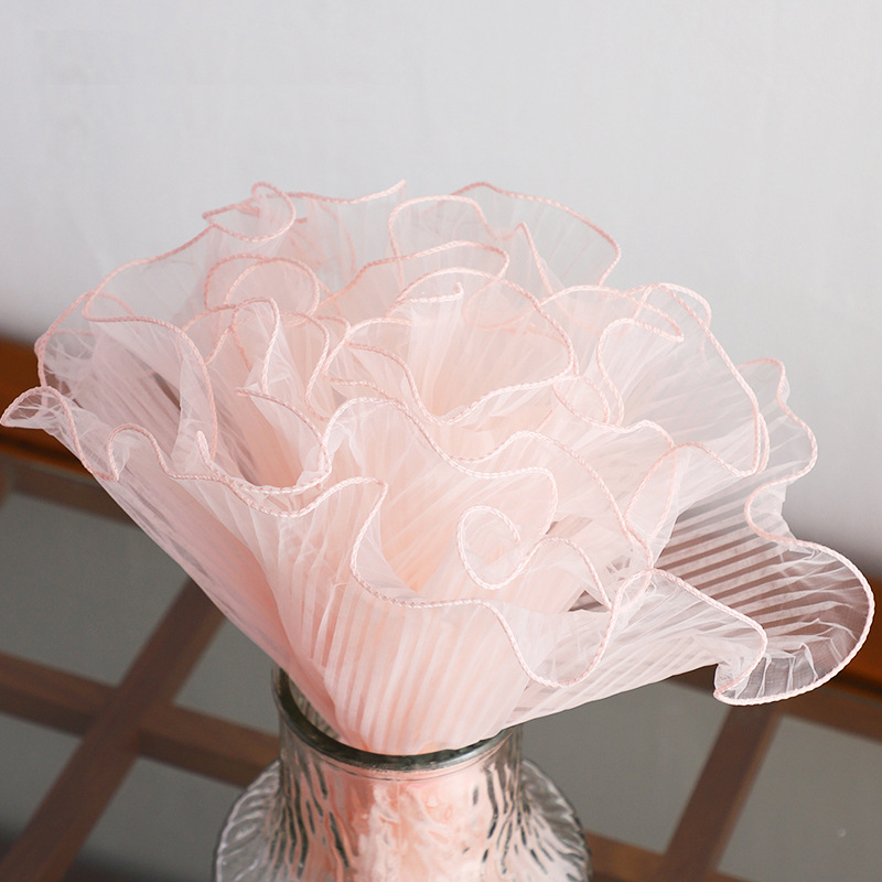 Cuộn vải voan sóng gói hoa, trang trí 28cm x 4m