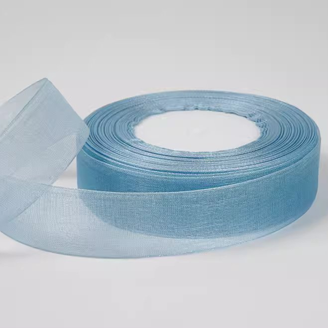 Nguyên cuộn 45m ruy băng lụa xước bản rộng 2cm