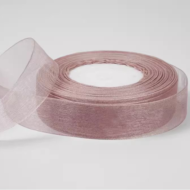 Nguyên cuộn 45m ruy băng lụa xước bản rộng 2cm