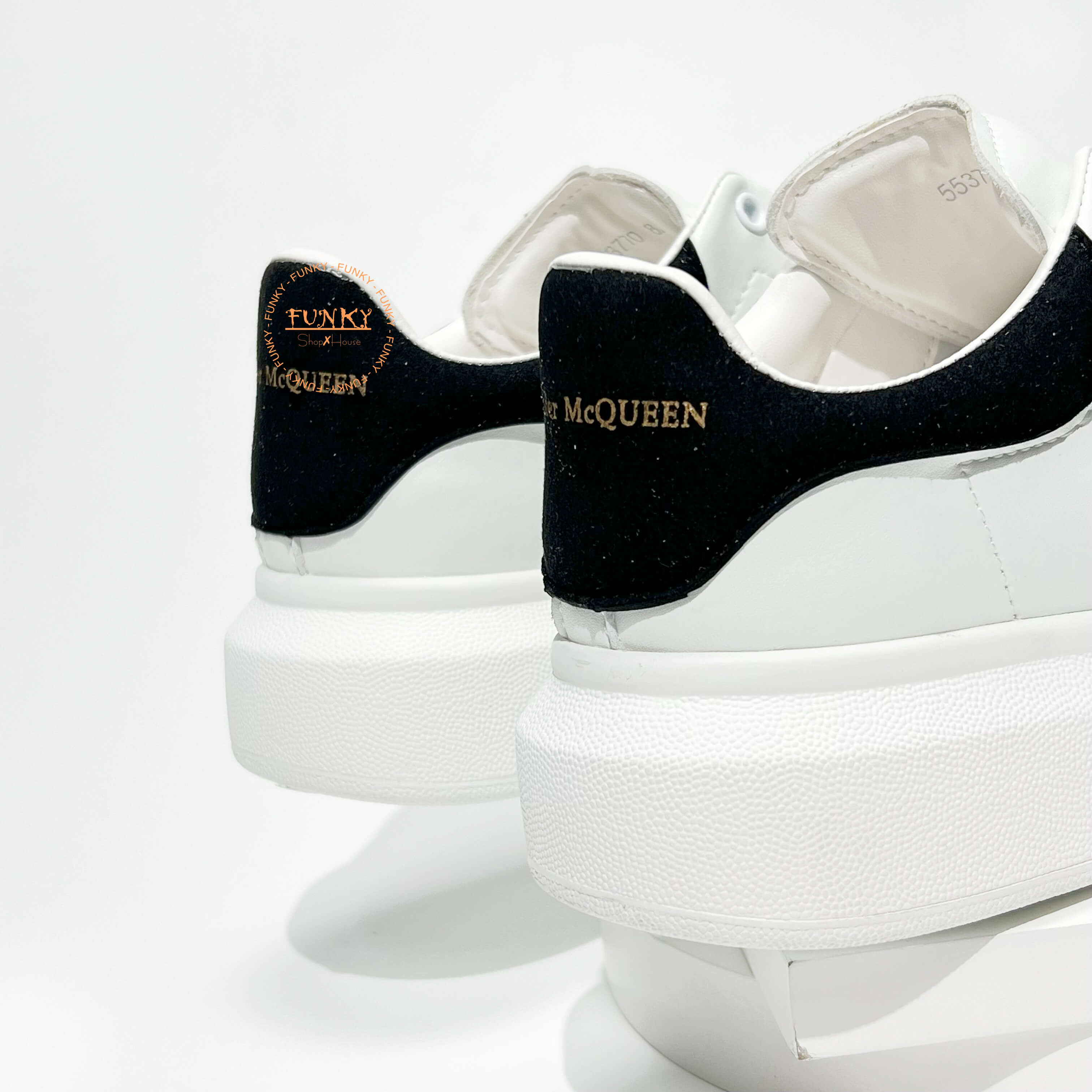 Giày Sneaker MC Queen Gót Đen Cao Cấp