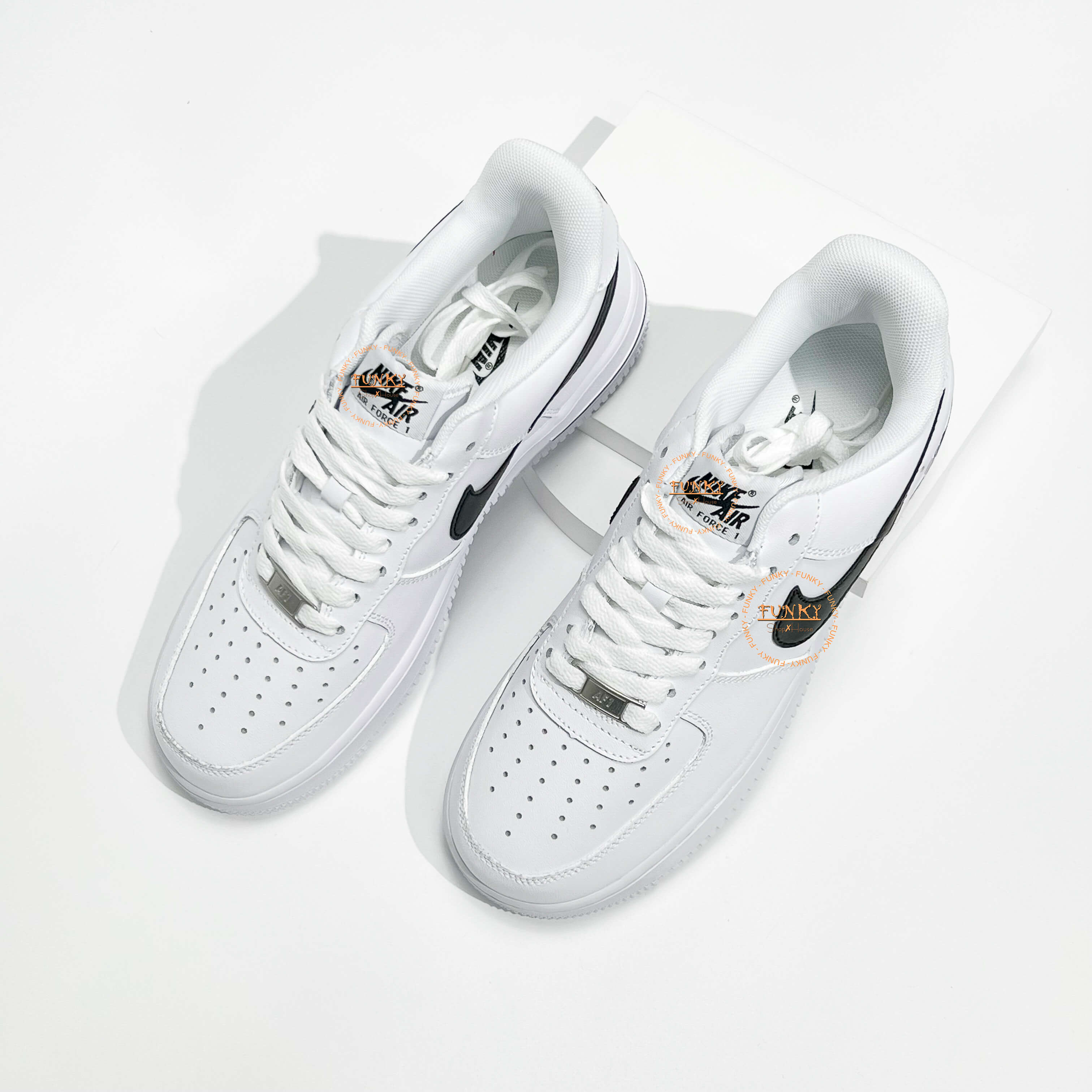 Giày N I K E Air Force 1 ’07 AN20 White Black Swoosh