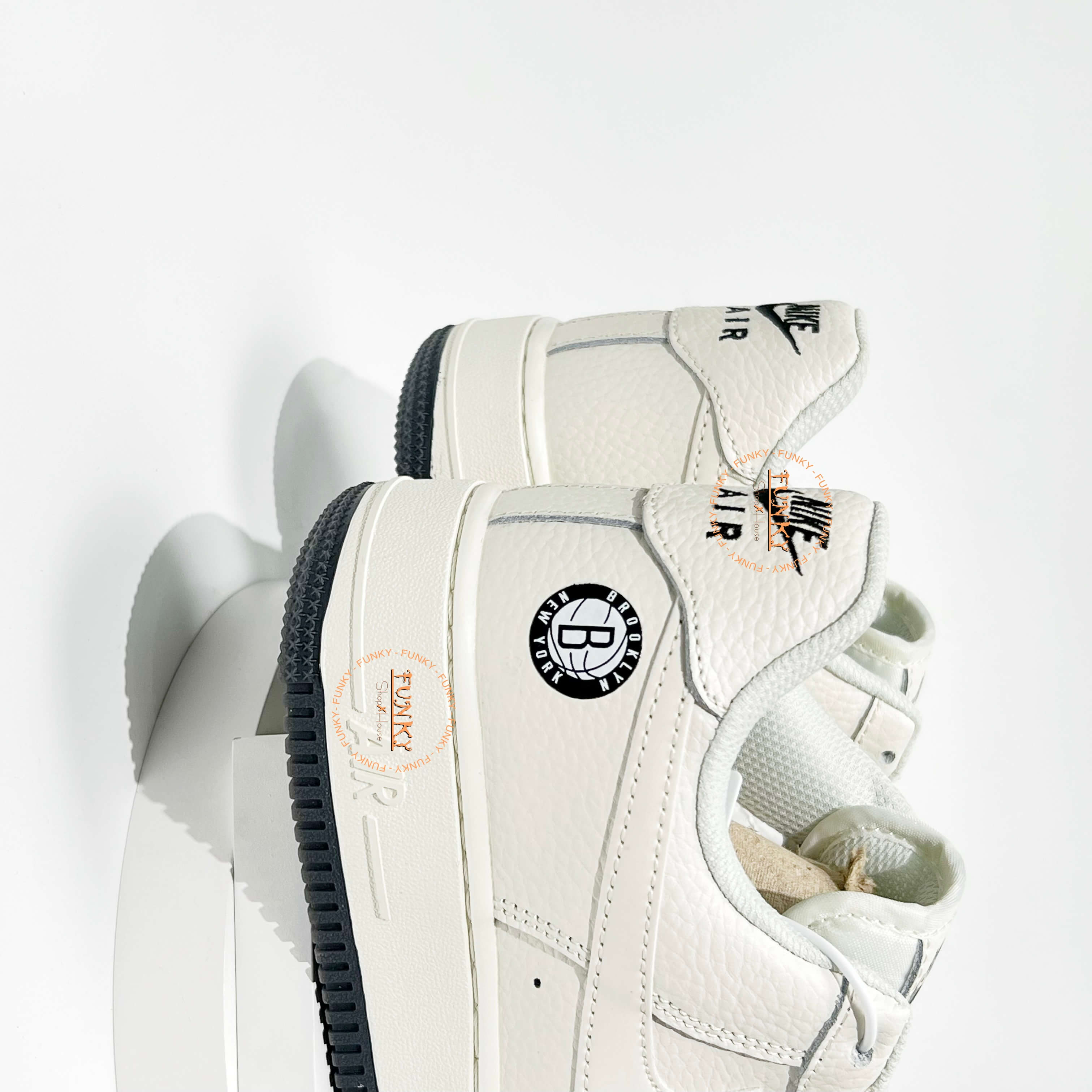 Giày N I K E   Air Force 1 Brooklyn Sail Cao Cấp