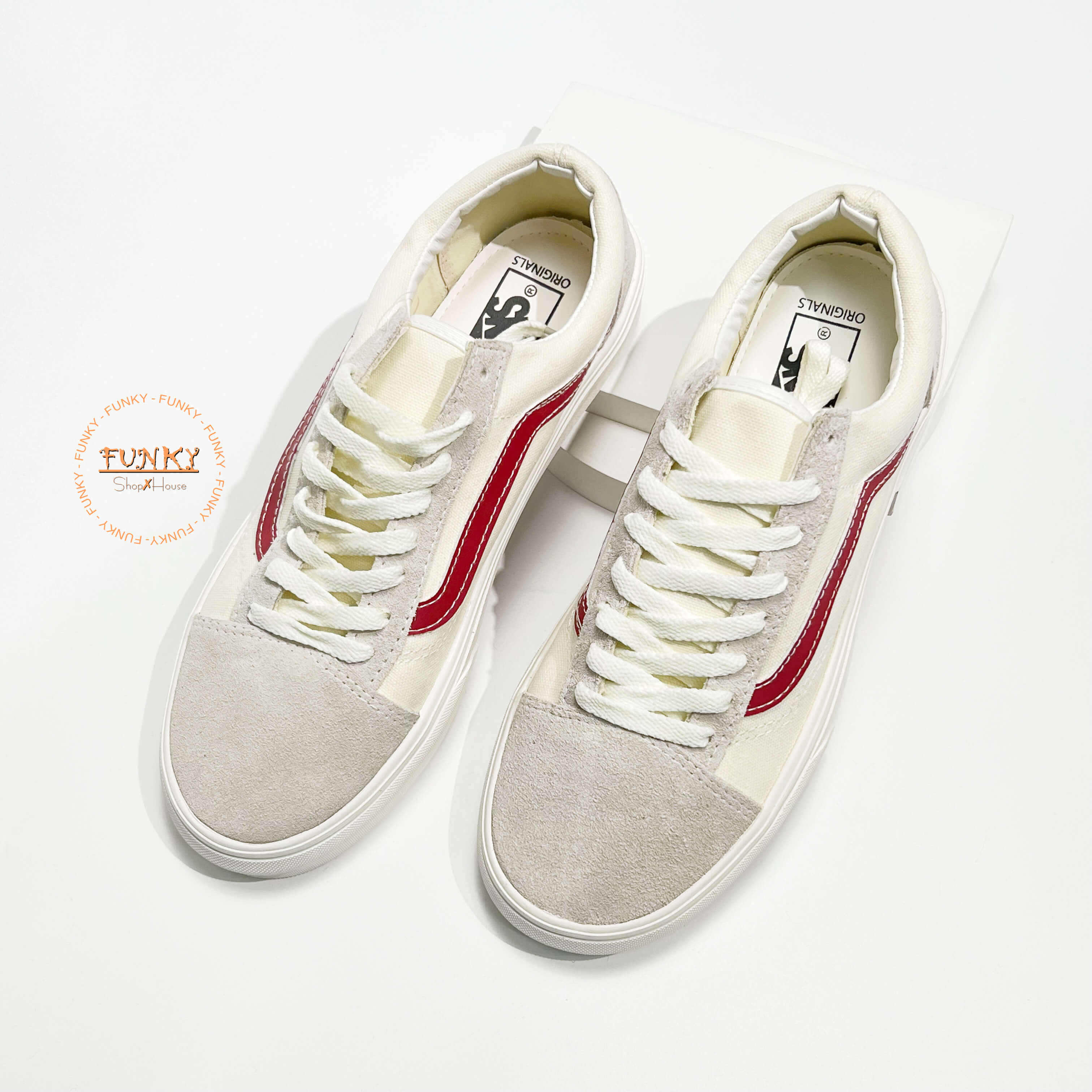 Giày Vans Style 36 Sọc Đỏ