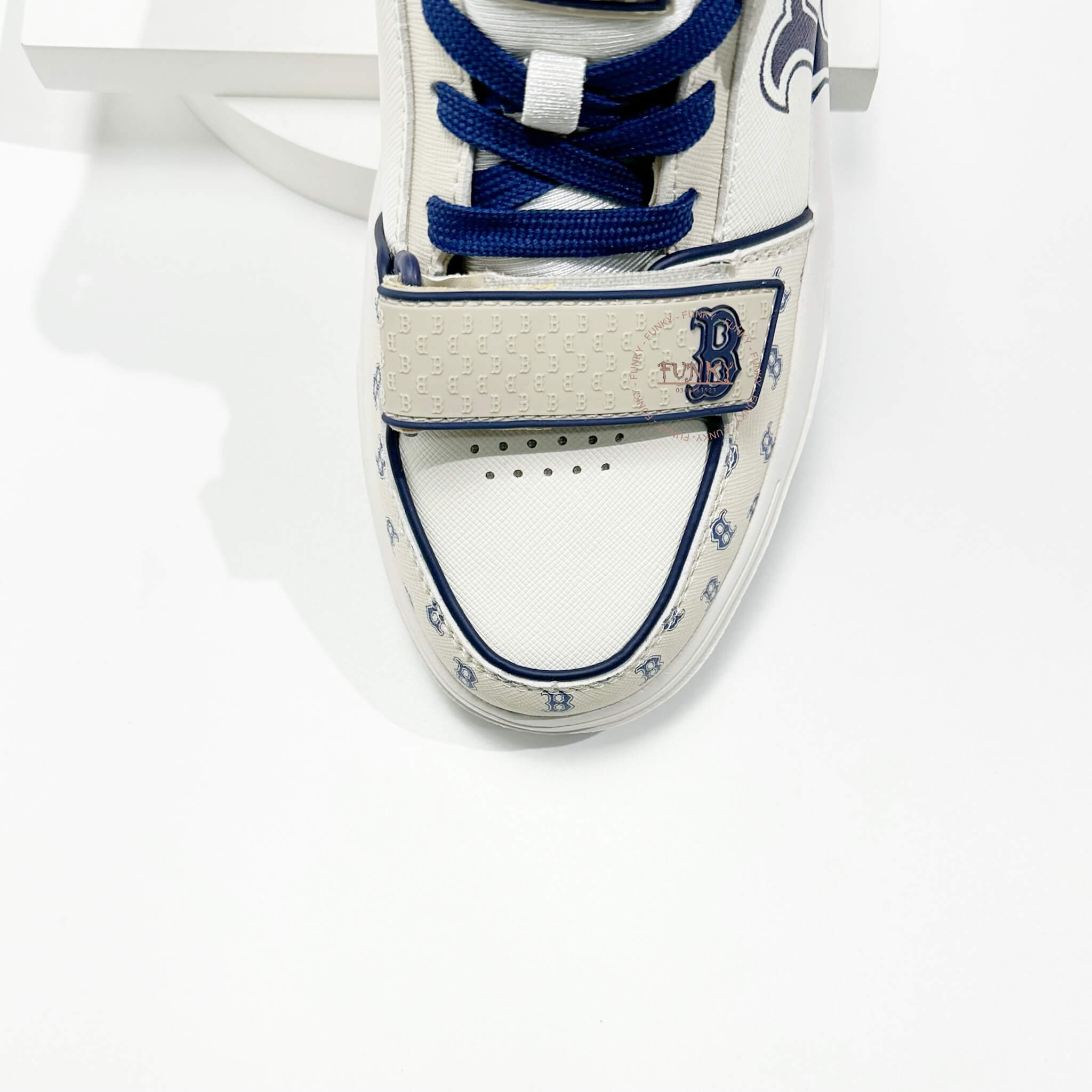 Giày M L B Chunky Liner Mid Denim Boston phối Xanh Cao Cấp