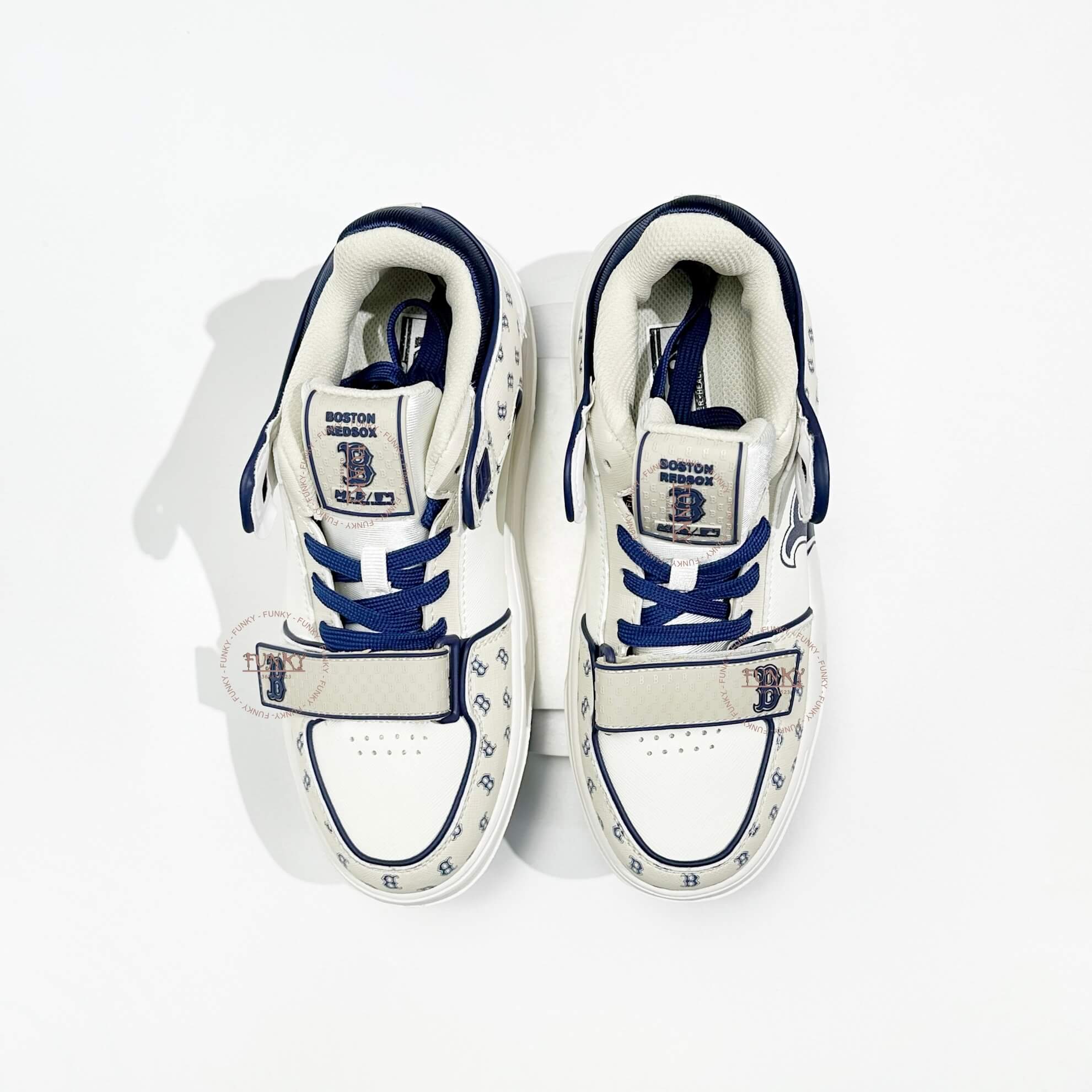 Giày M L B Chunky Liner Mid Denim Boston phối Xanh Cao Cấp