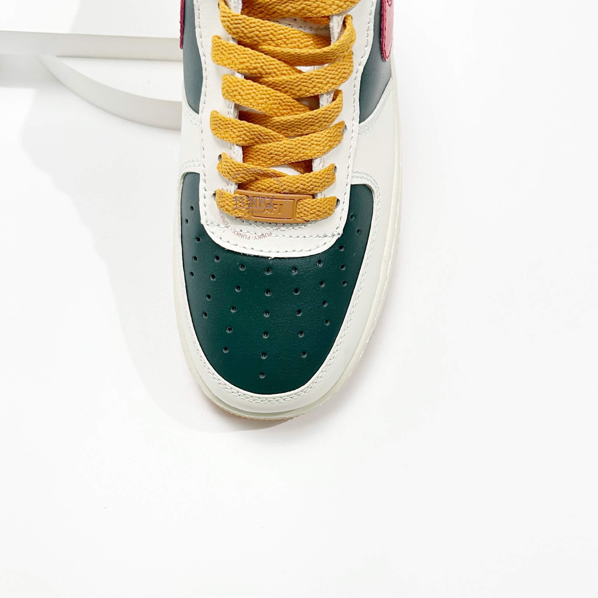 Giày Air Force 1 Low ID Gu.cci Cream Green Red Cao Cấp