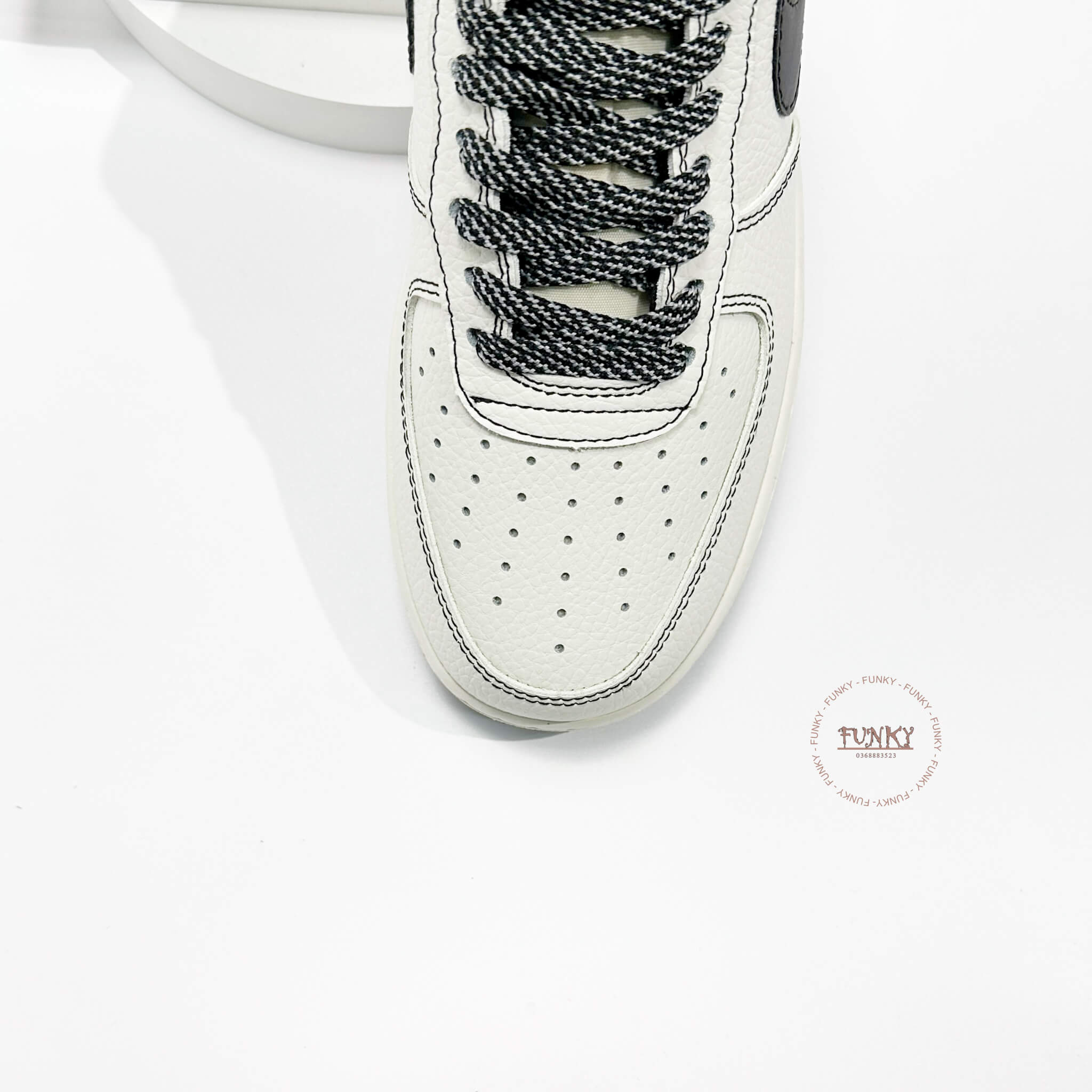 Giày Air Force 1 Dunk Phối Đen Phản Quang