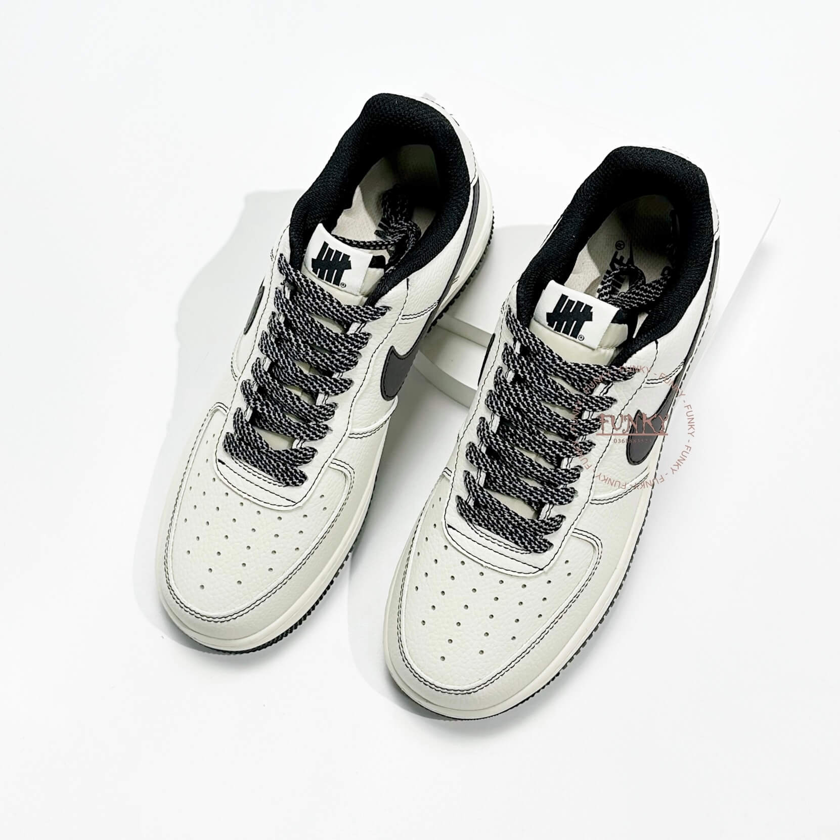 Giày Air Force 1 Dunk Phối Đen Phản Quang
