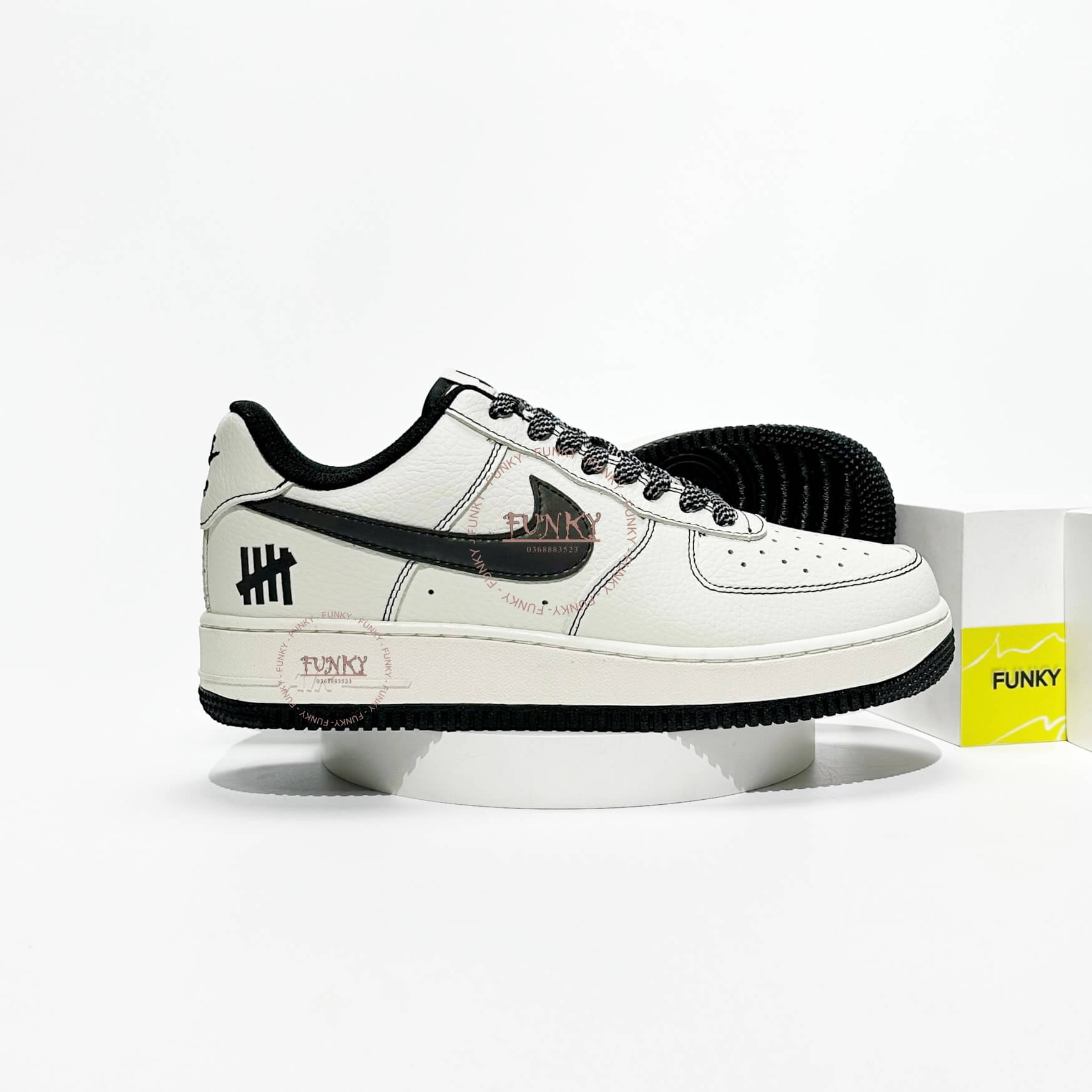 Giày Air Force 1 Dunk Phối Đen Phản Quang