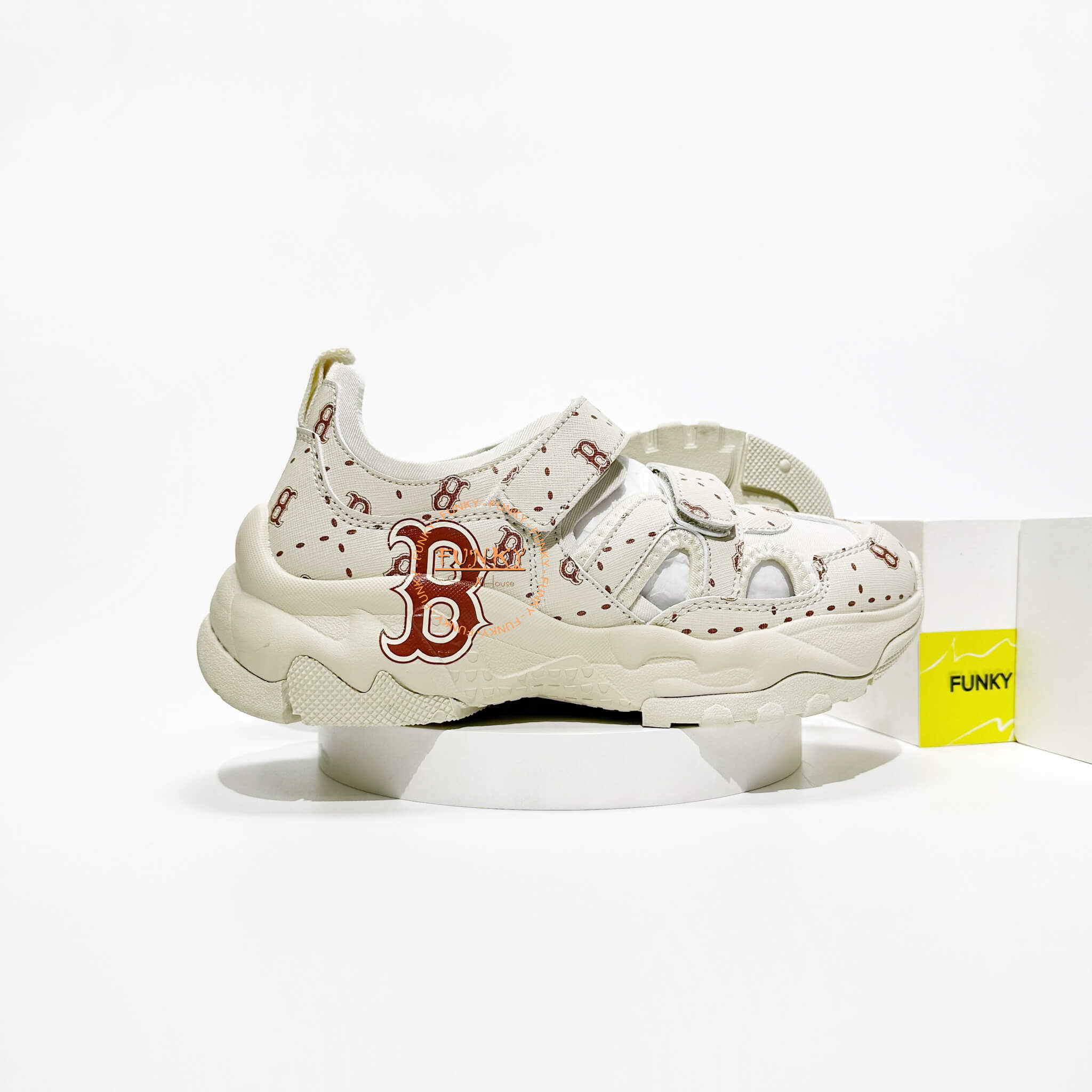 Giày M L B Bigball Monogram Quai Dán Cao Cấp