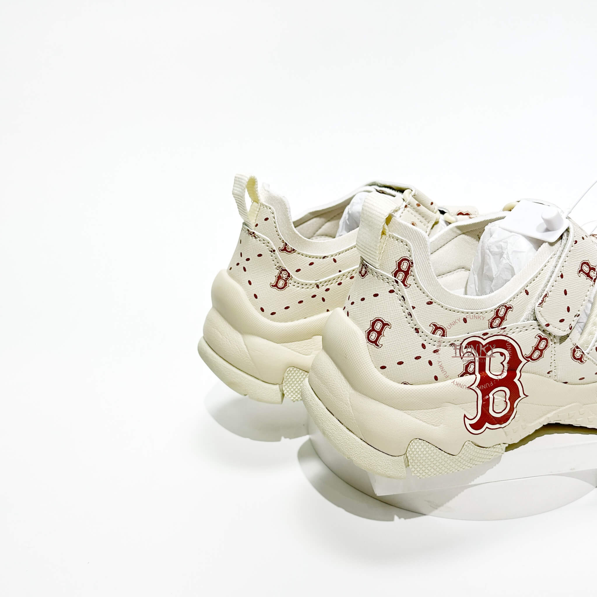 Giày M L B Bigball Monogram Quai Dán Cao Cấp