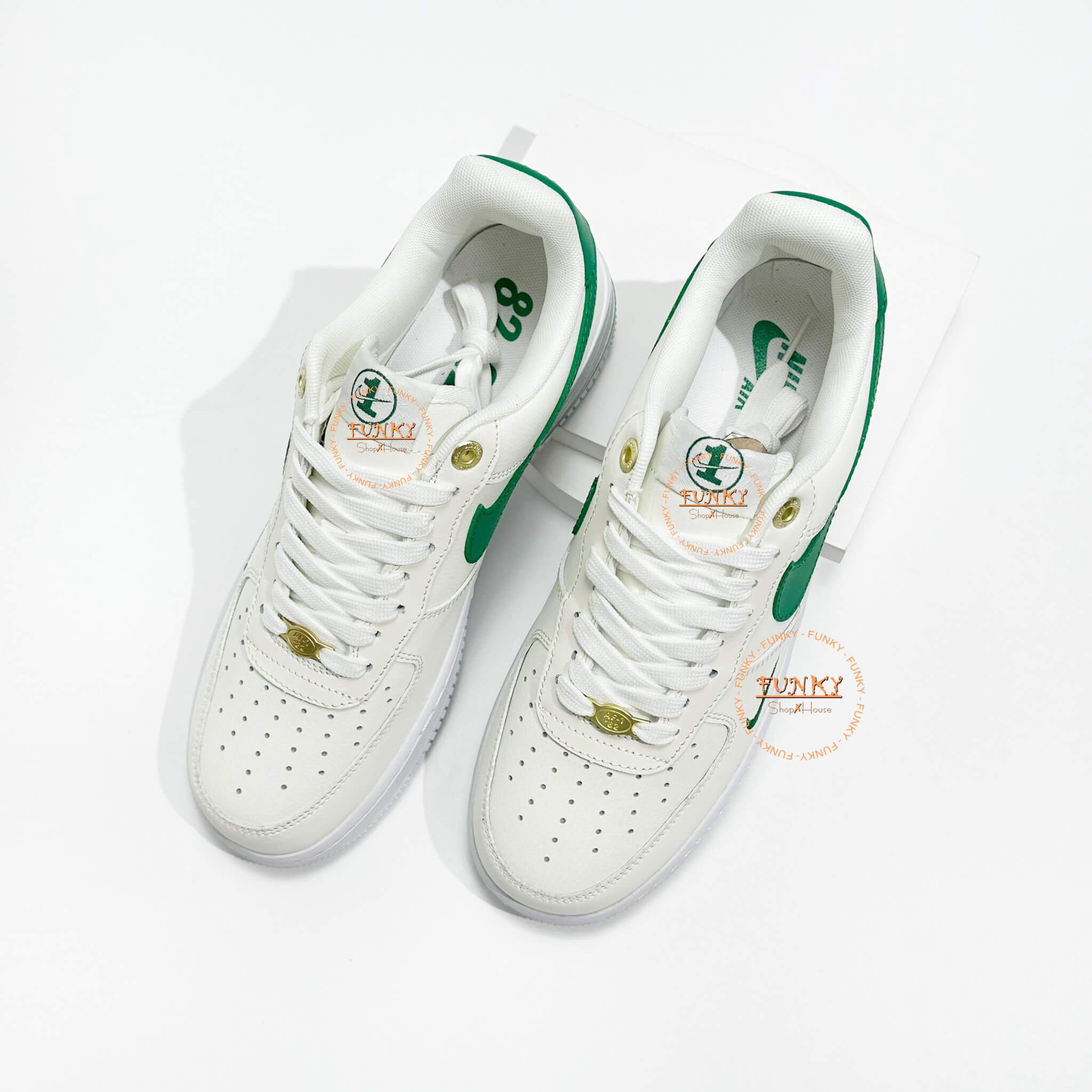 Giày N I K E Air Force 1 Low ’07 SE 40th Anniversary Edition Sail Malachite Cao Cấp