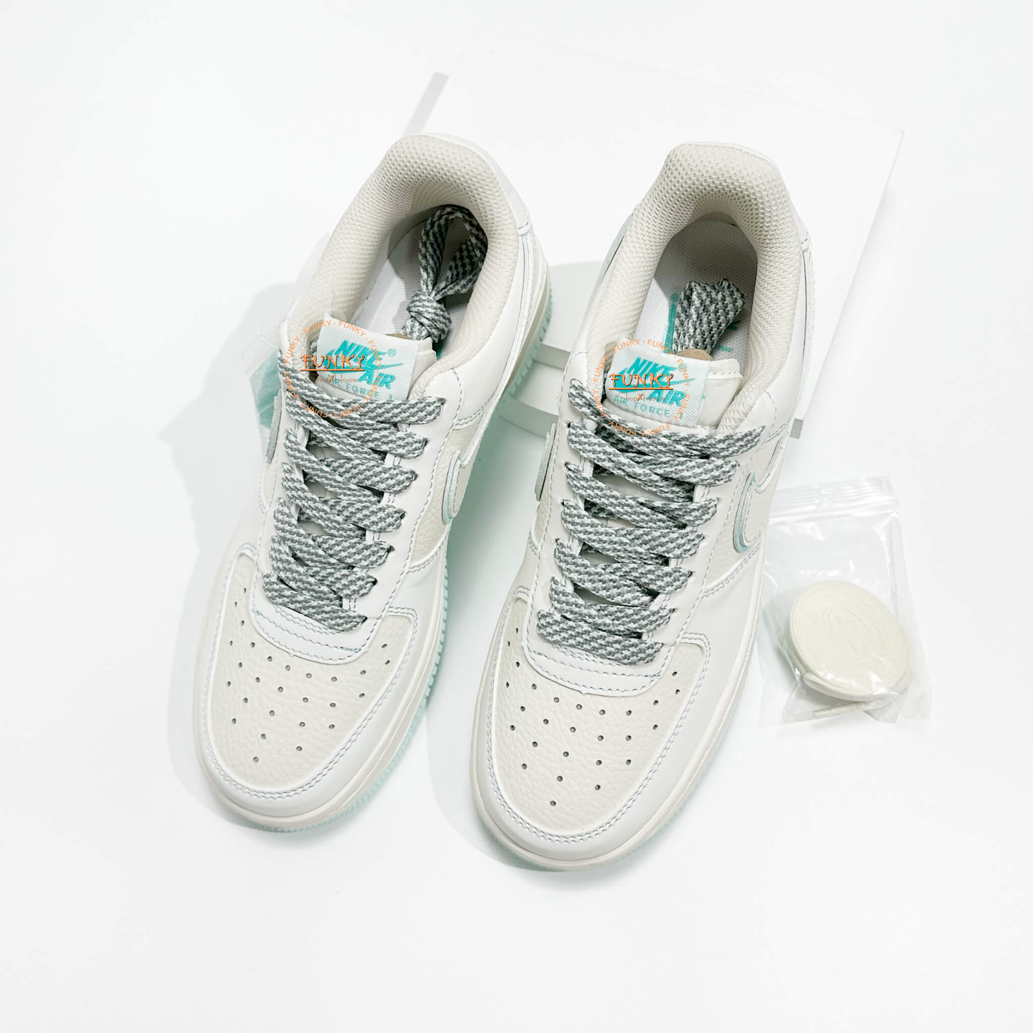 Giày Air Force 1 Dunk Phối Xanh Cao Cấp