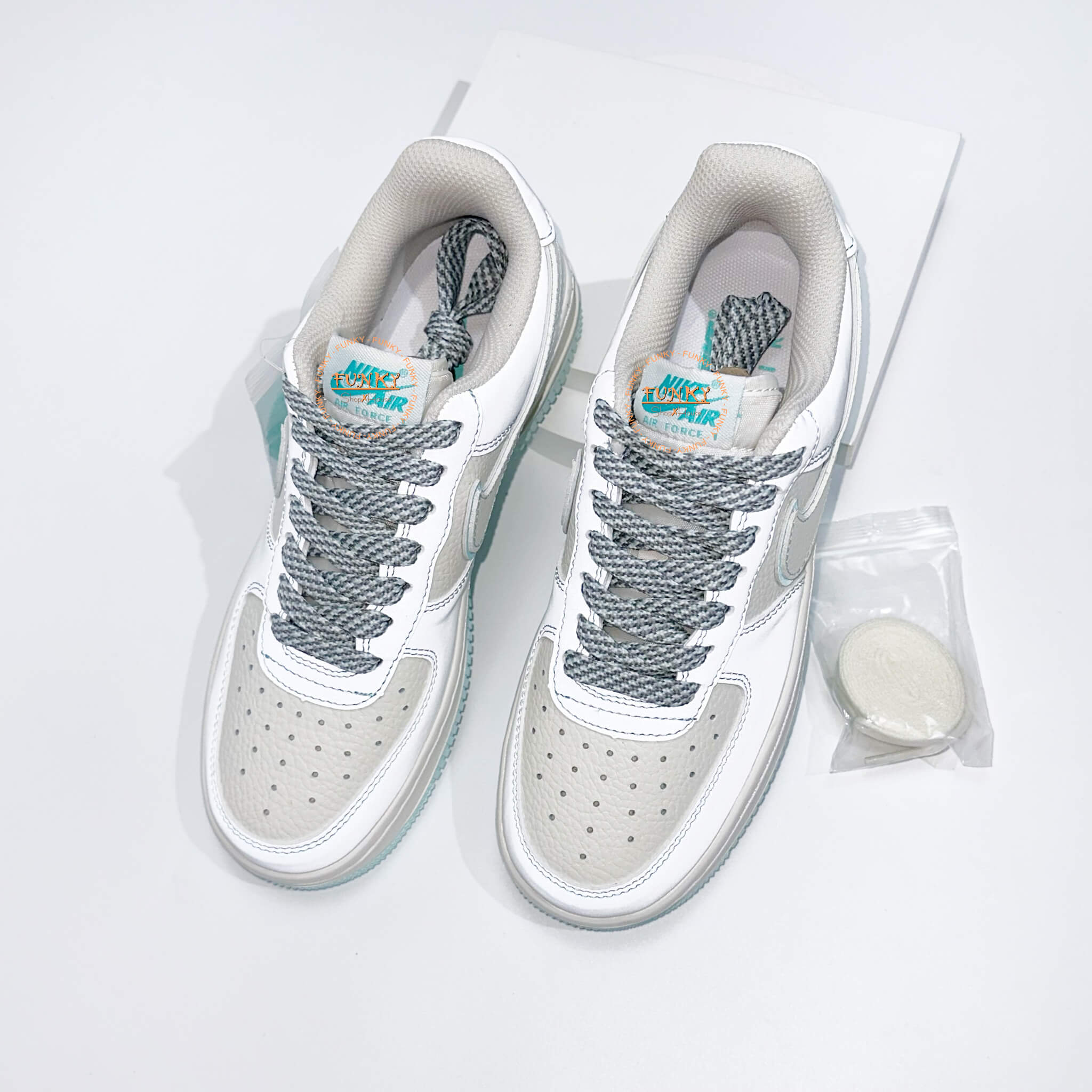Giày Air Force 1 Dunk Phối Xanh Cao Cấp