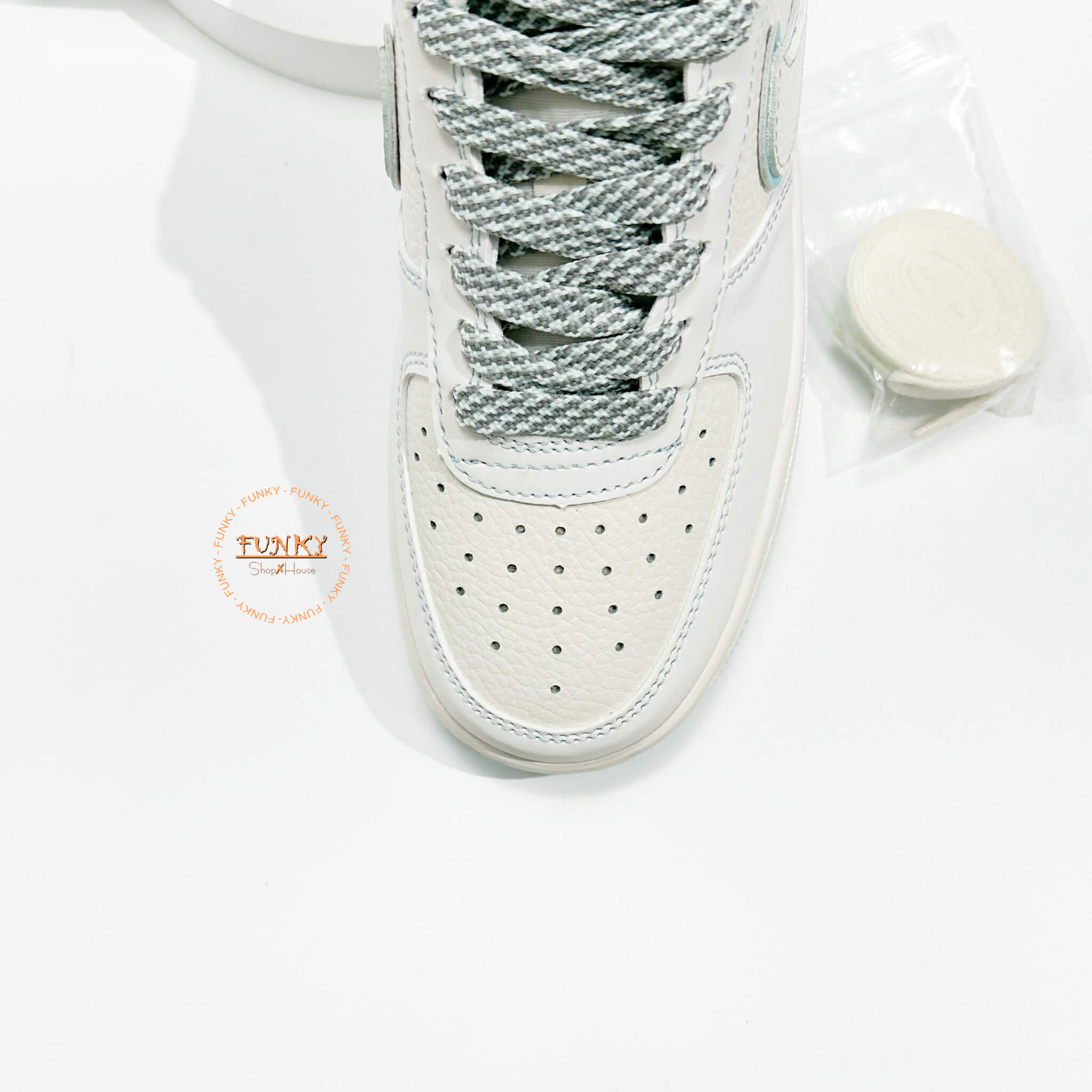 Giày Air Force 1 Dunk Phối Xanh Cao Cấp